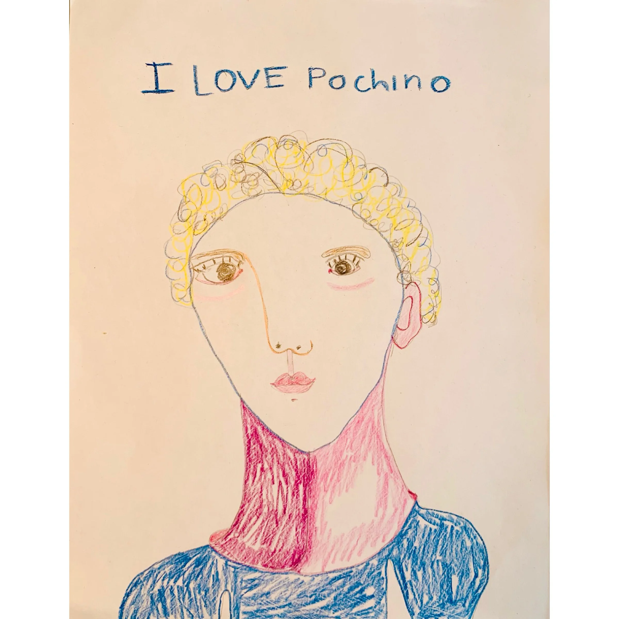  happy souls 4, carandache on paper, 42x34cm 