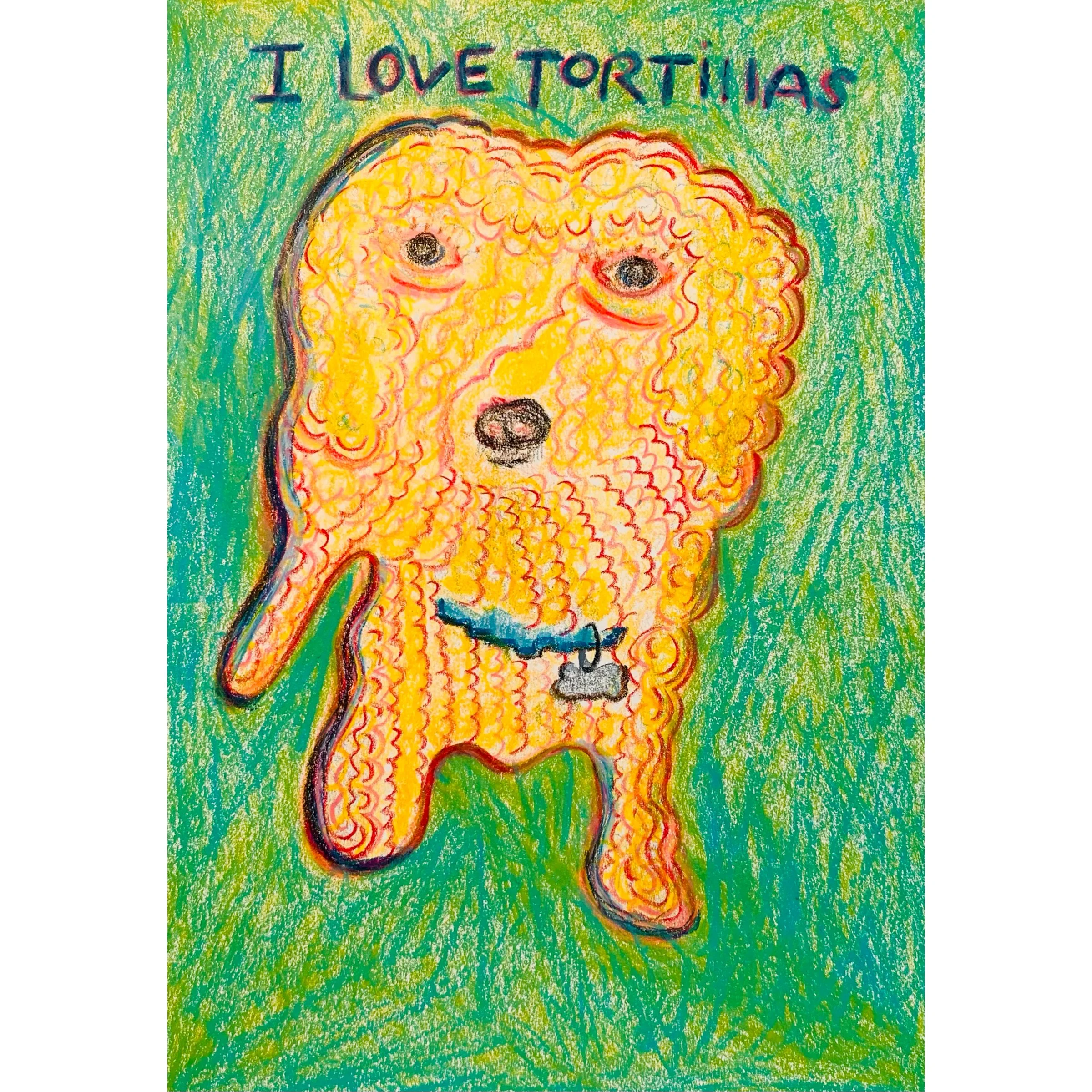  happy souls 3, carandache on paper, 42x34cm 