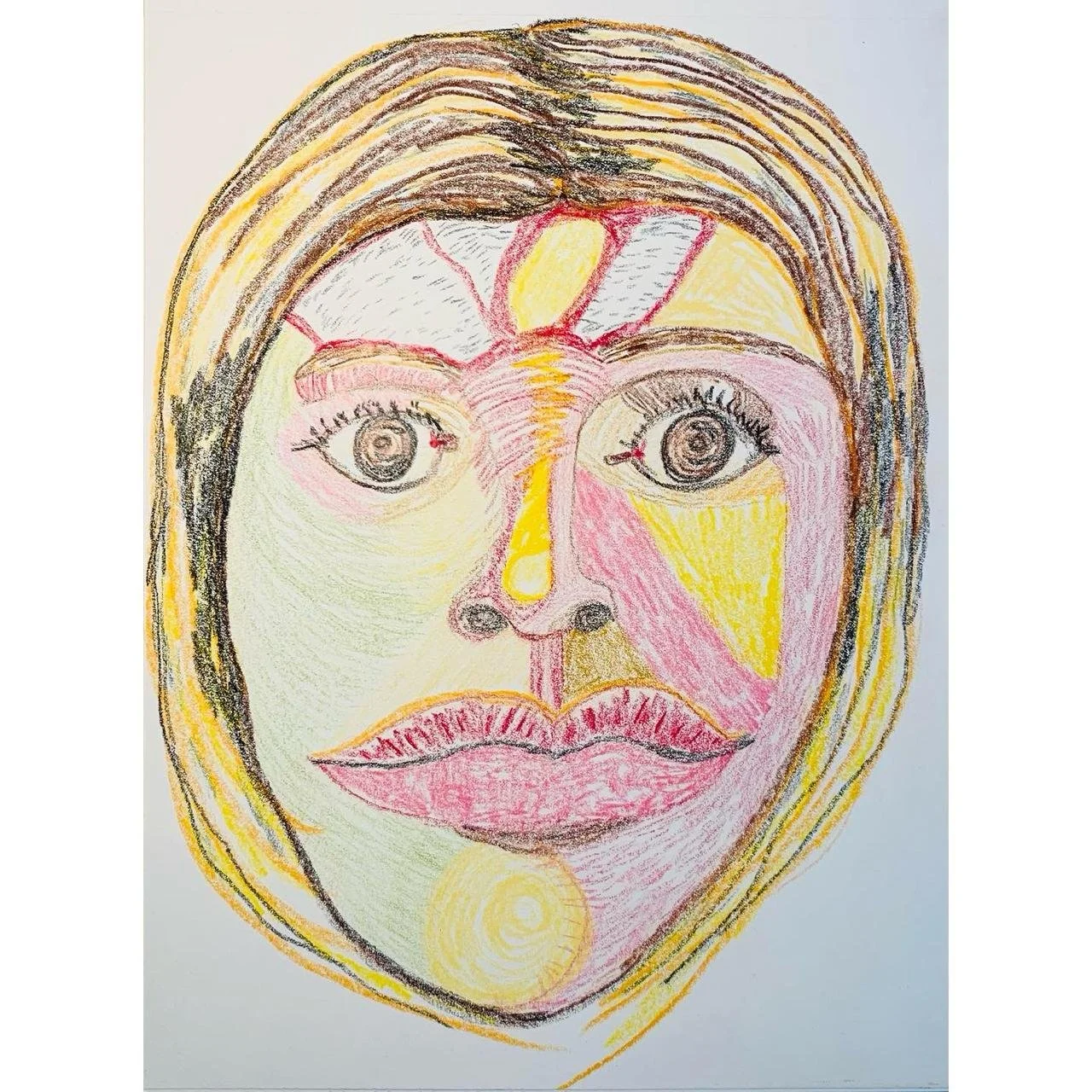  I am Annie Hall 1, carandache on paper, 42x34cm 