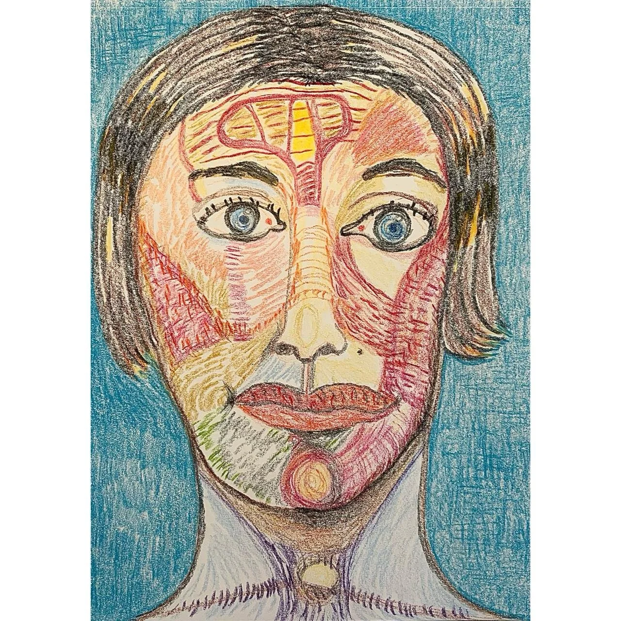  I am Annie Hall 3, carandache on paper, 42x34cm 