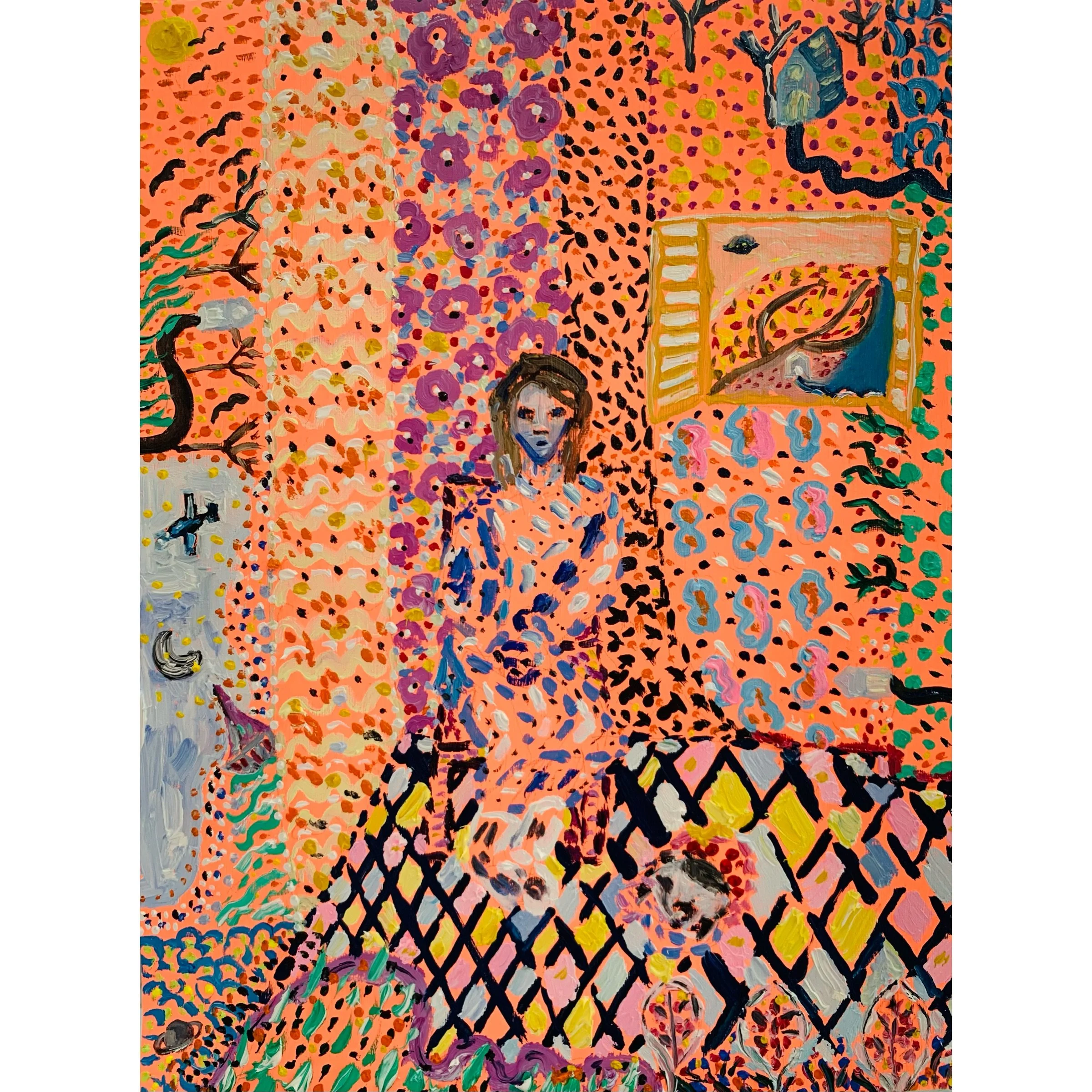  The Seeker, 2025   Oil on paper 9 x 12 in 22.9 x 30.5 cm 