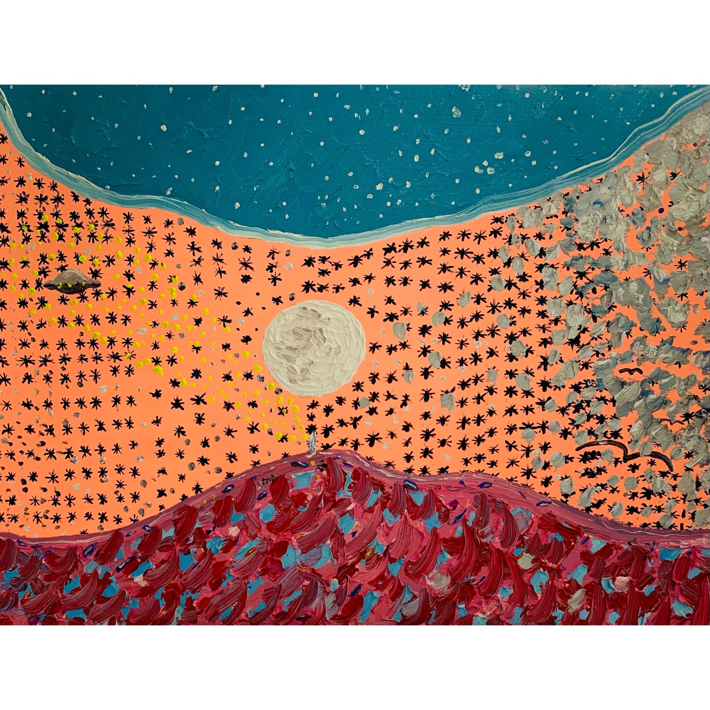 Kavanayén, we are one. 2025 Gouache on paper 9 x 12 in 22.9 x 30.5 cm