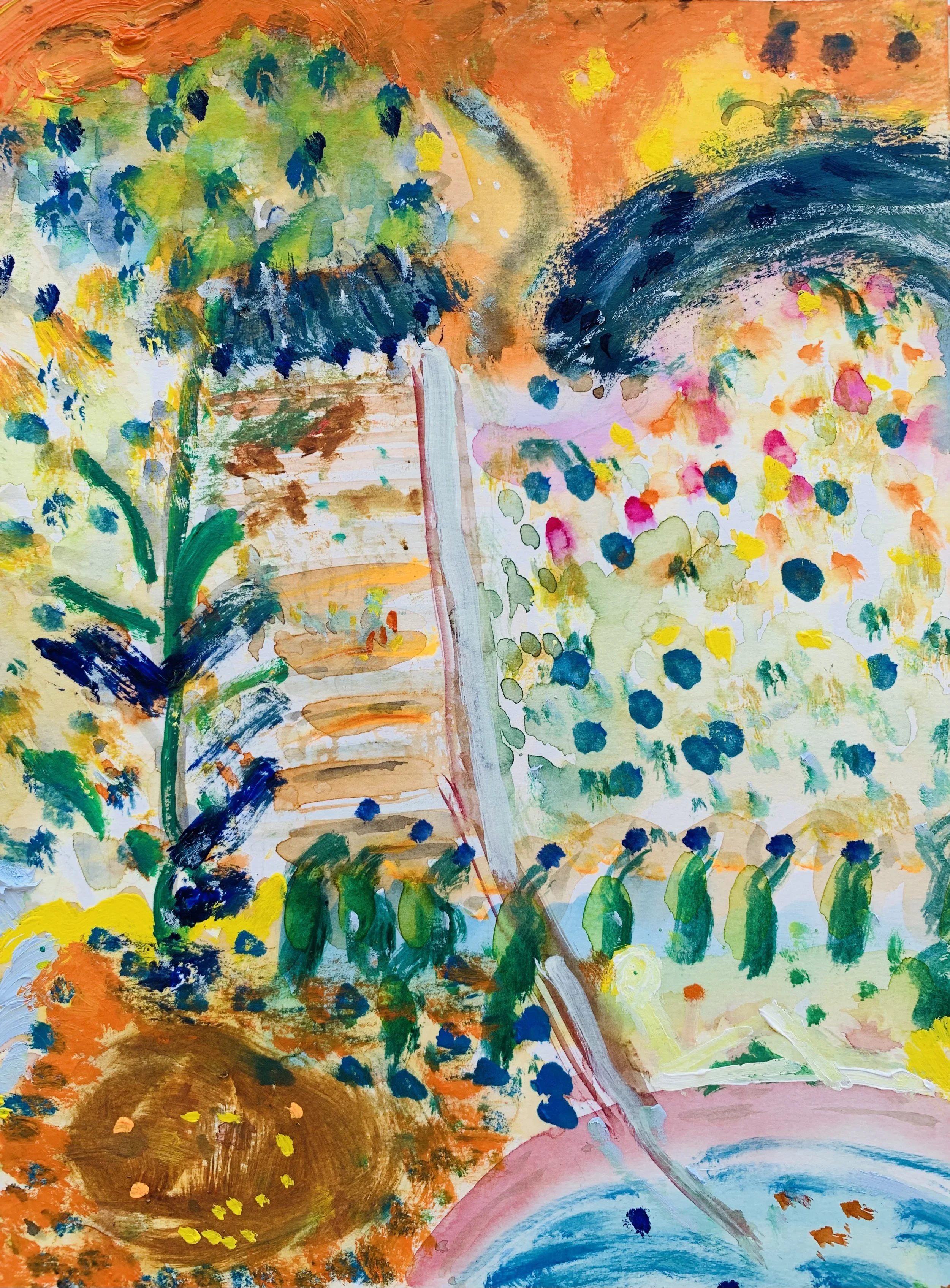 Kavanayén, selva mágica, 2025 Water color and oil on paper 9 x 12 in 22.9 x 30.5 cm