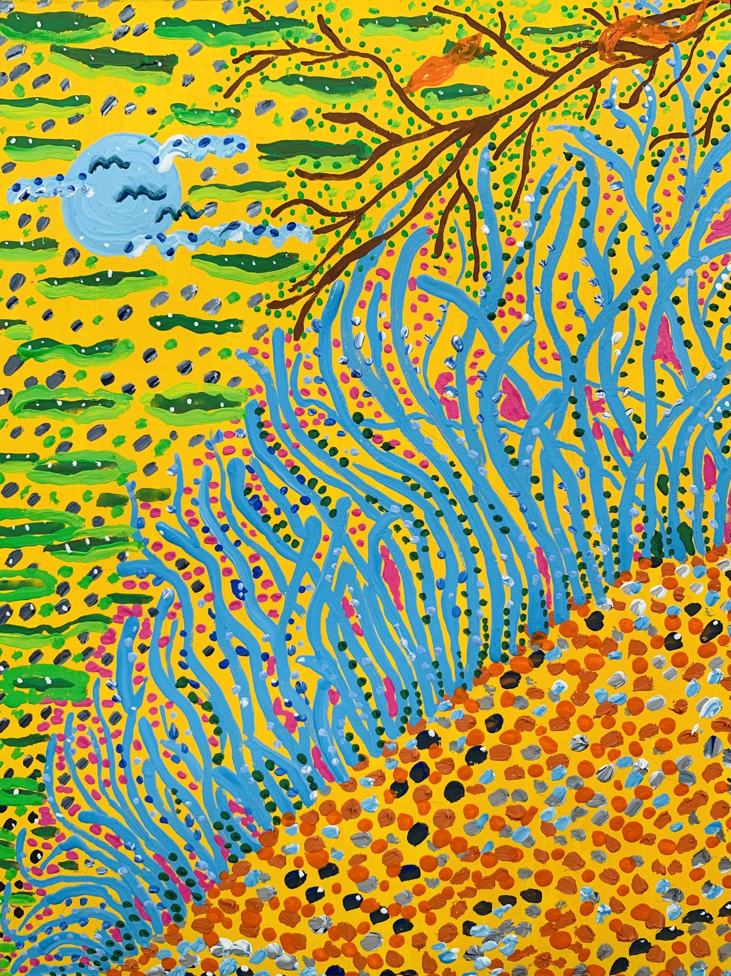  Kavanayén, algas marinas. 2025  Gouache on paper 9 x 12 in 22.9 x 30.5 cm 