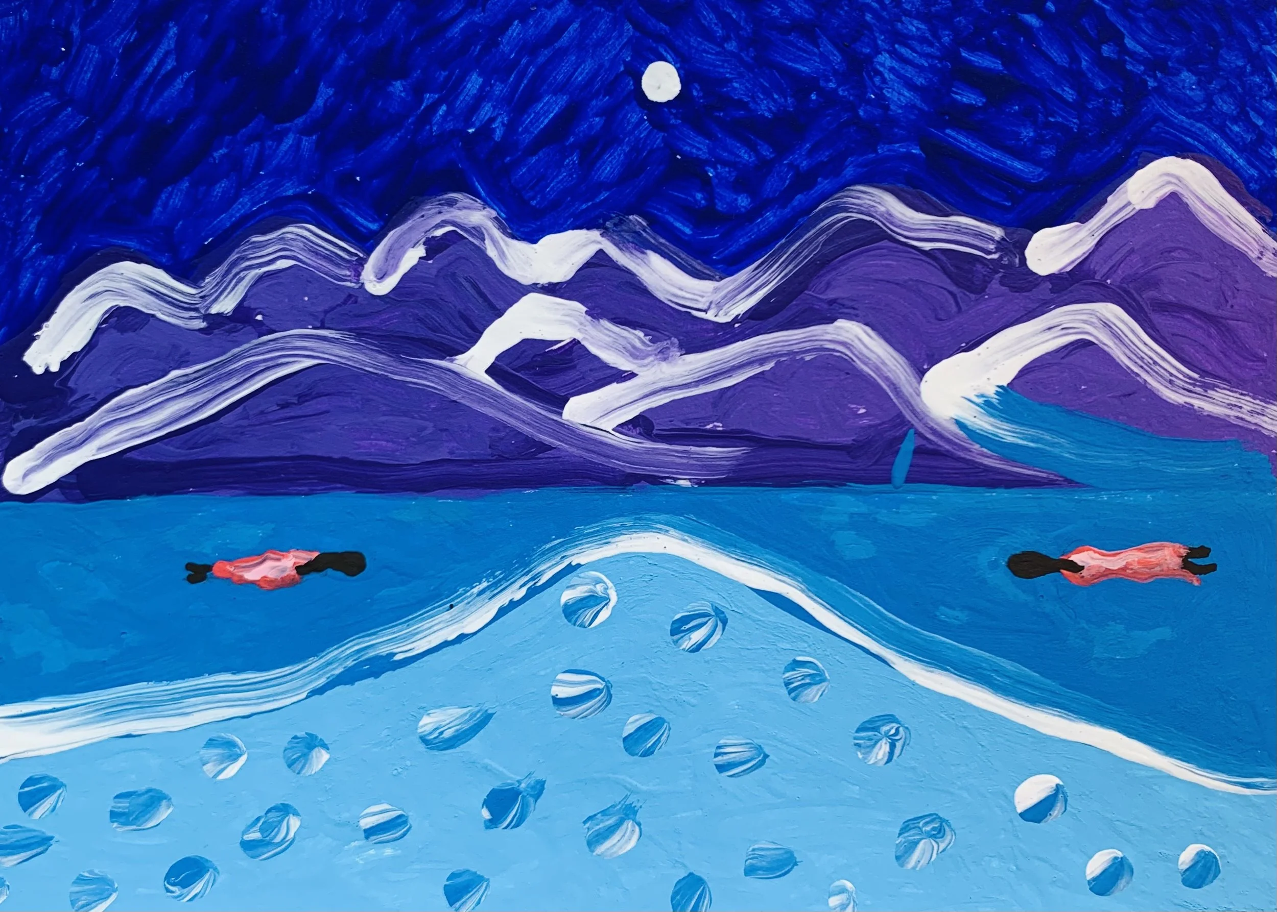  Kavanayén 05. Bipolar. Río Orinoco. 2025  Gouache on paper 5.8 × 8.2 in 14.8 × 21 cm 
