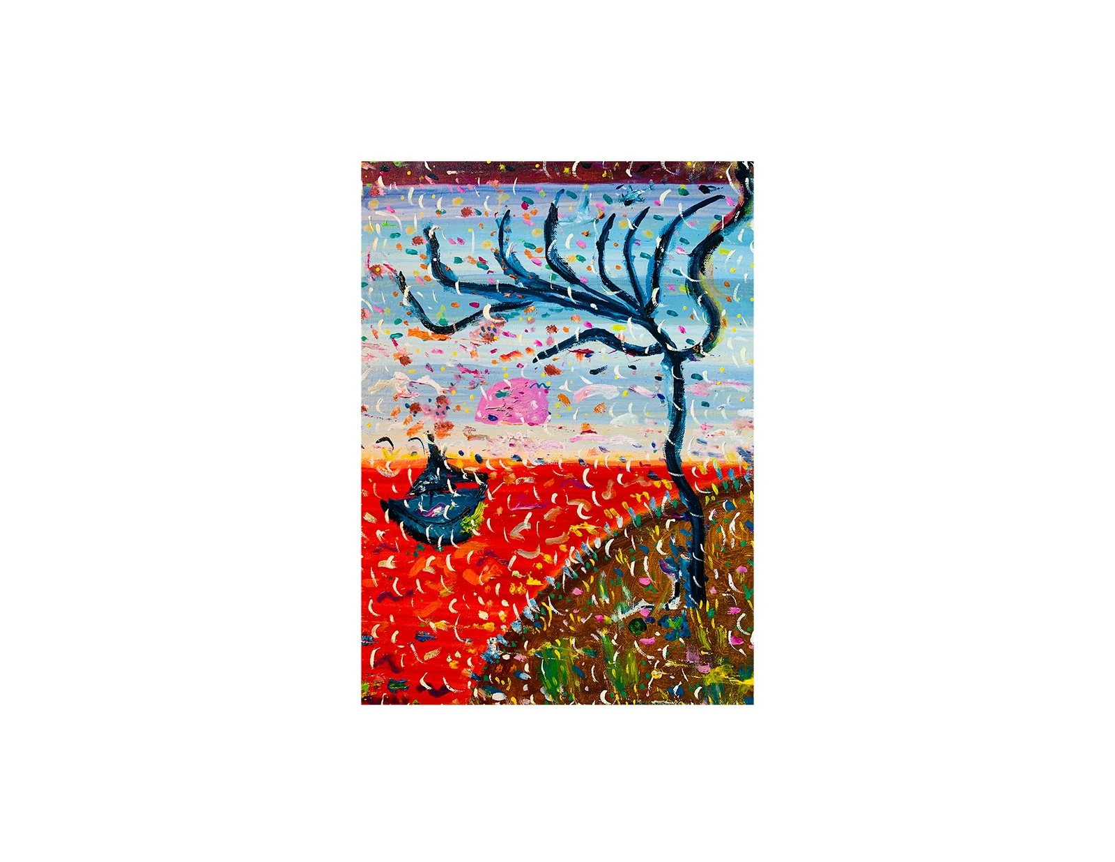  Kavanayén 02. happy tree. 2025  Oil on canvas 50x70 cm 