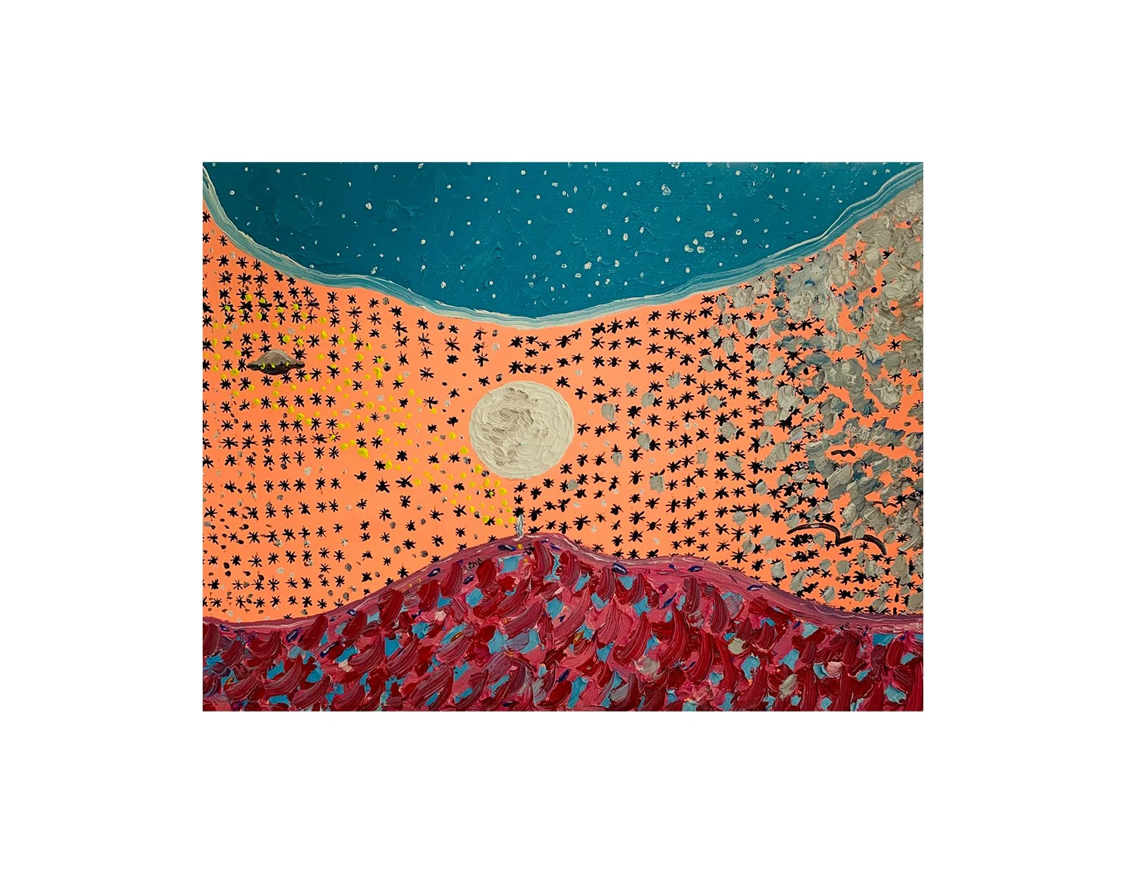  Kavanayén, we are one. 2025  Gouache on paper 9 x 12 in 22.9 x 30.5 cm 