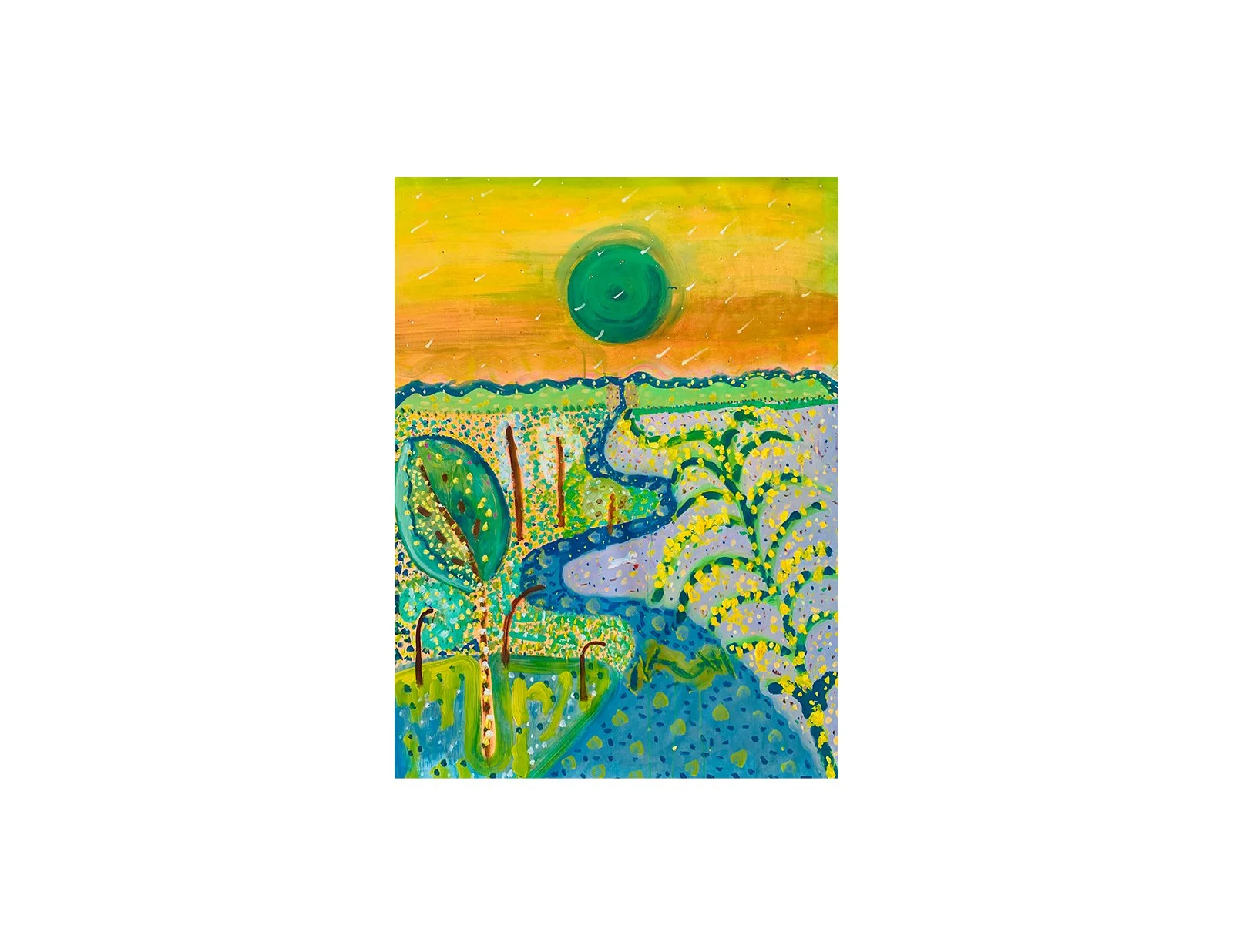  Kavanayén 02. Toron Meru. Orinoco river. 2025  Oil on canvas 32 x 42 in 82 x 106 cm  