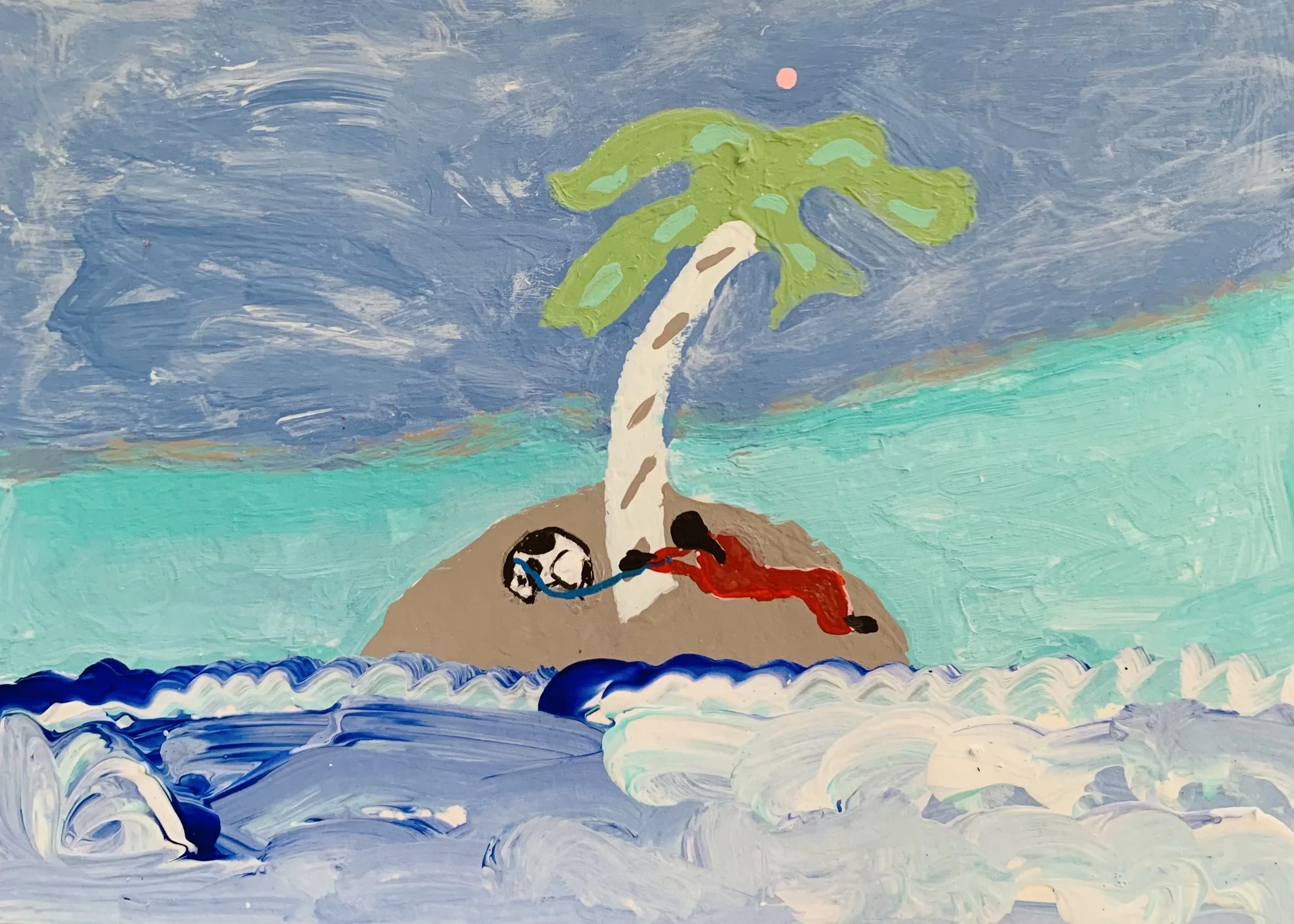  Kavanayén 01. Together. Río Orinoco. 2025  Gouache on paper 5.8 × 8.2 in 14.8 × 21 cm 