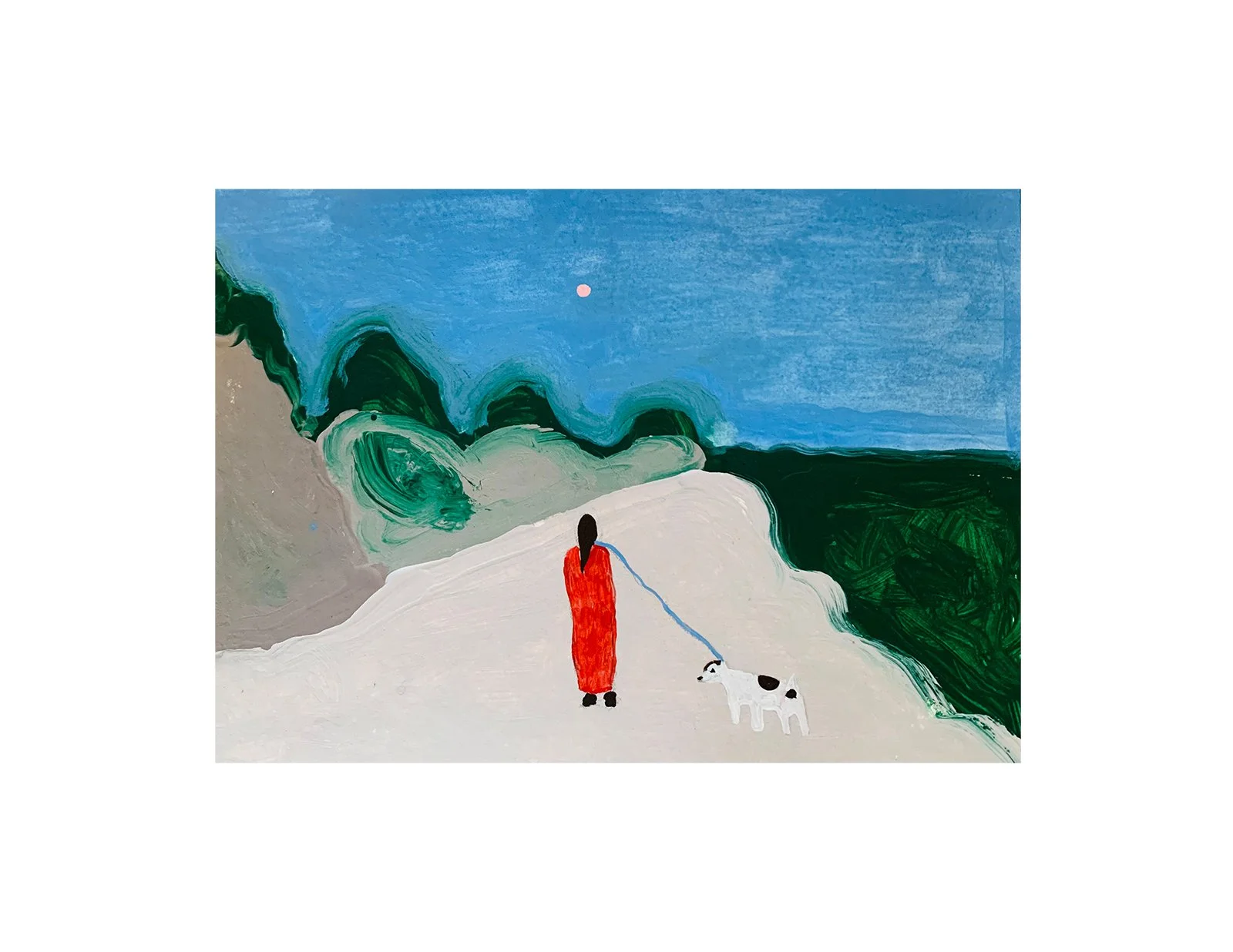  Kavanayén 01. Lets go. Río Orinoco. 2025  Gouache on paper 5.8 × 8.2 in 14.8 × 21 cm 