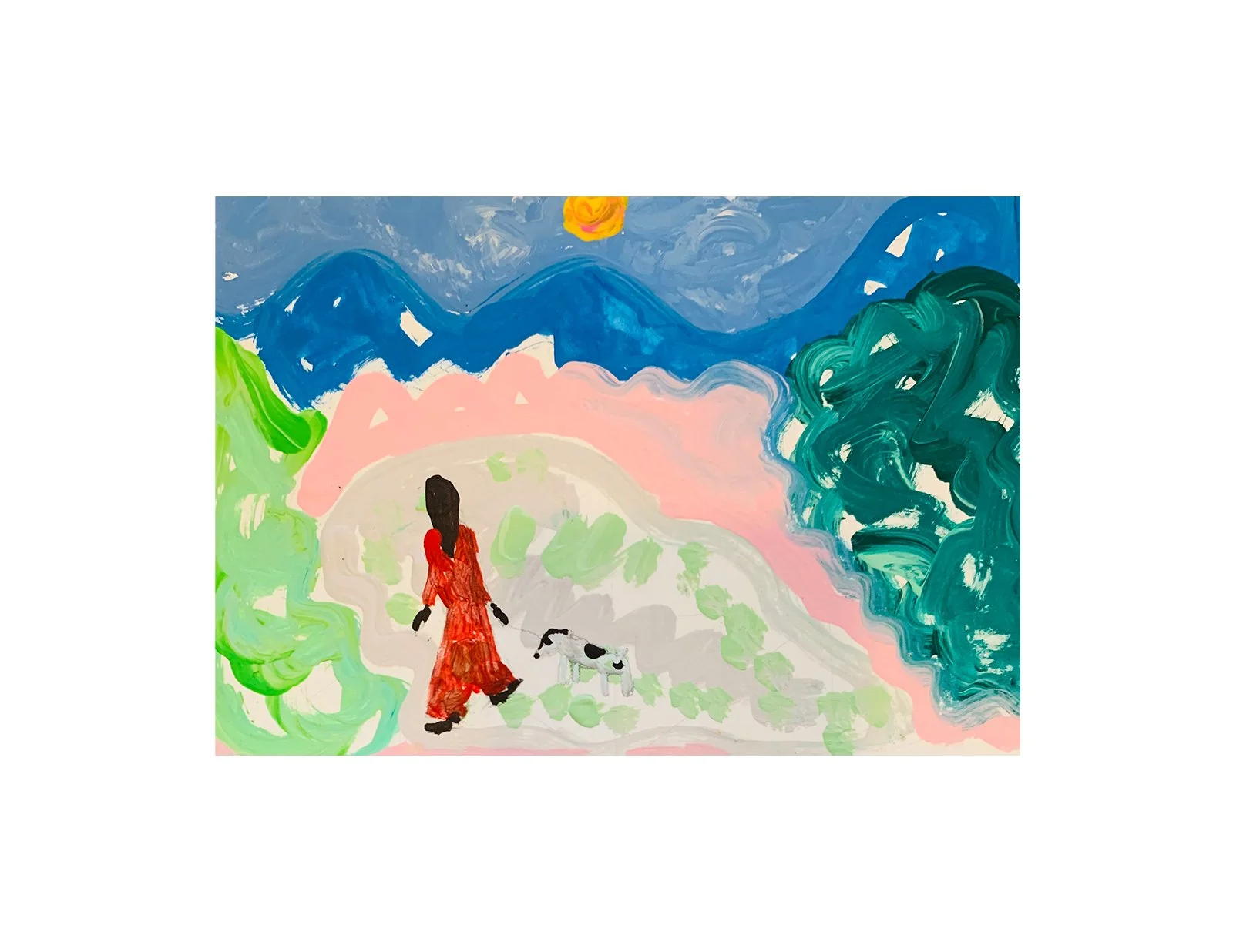  Kavanayén 01. With you. Río Orinoco. 2025  Gouache on paper 5.8 × 8.2 in 14.8 × 21 cm 