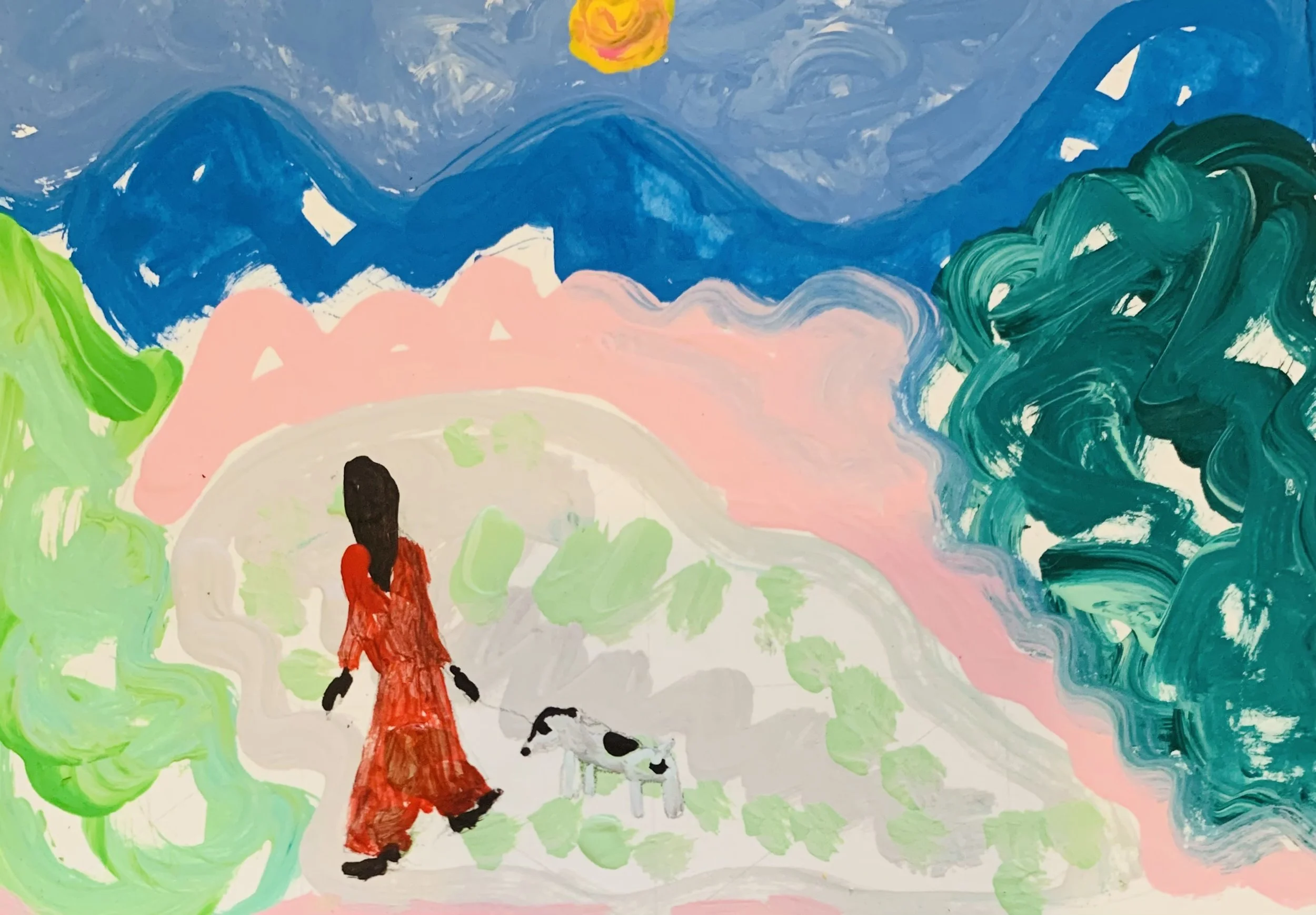  Kavanayén 01. With you. Río Orinoco. 2025  Gouache on paper 5.8 × 8.2 in 14.8 × 21 cm 