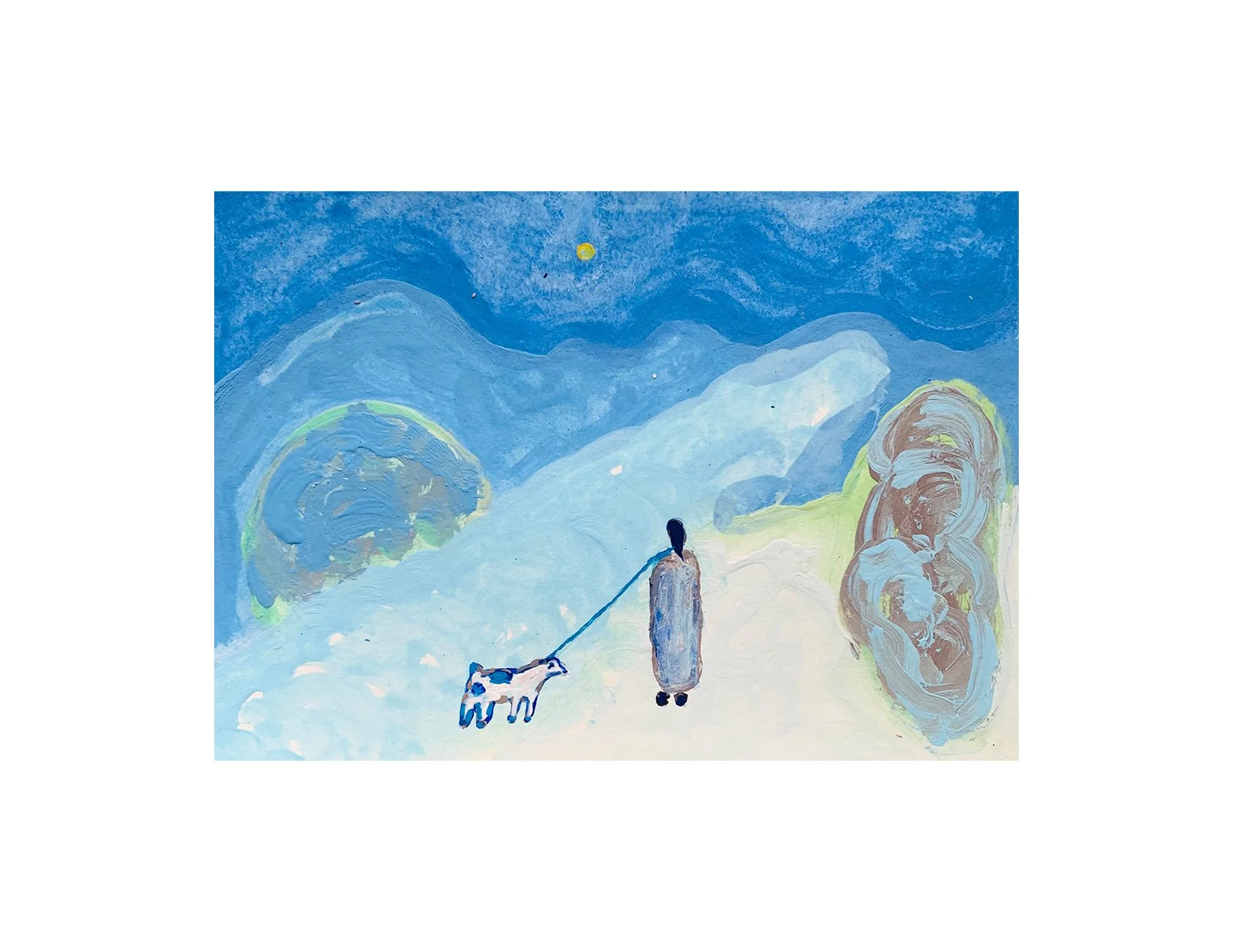  Kavanayén 01. Etereo. Río Orinoco. 2025   Gouache on paper 5.8 × 8.2 in 14.8 × 21 cm 