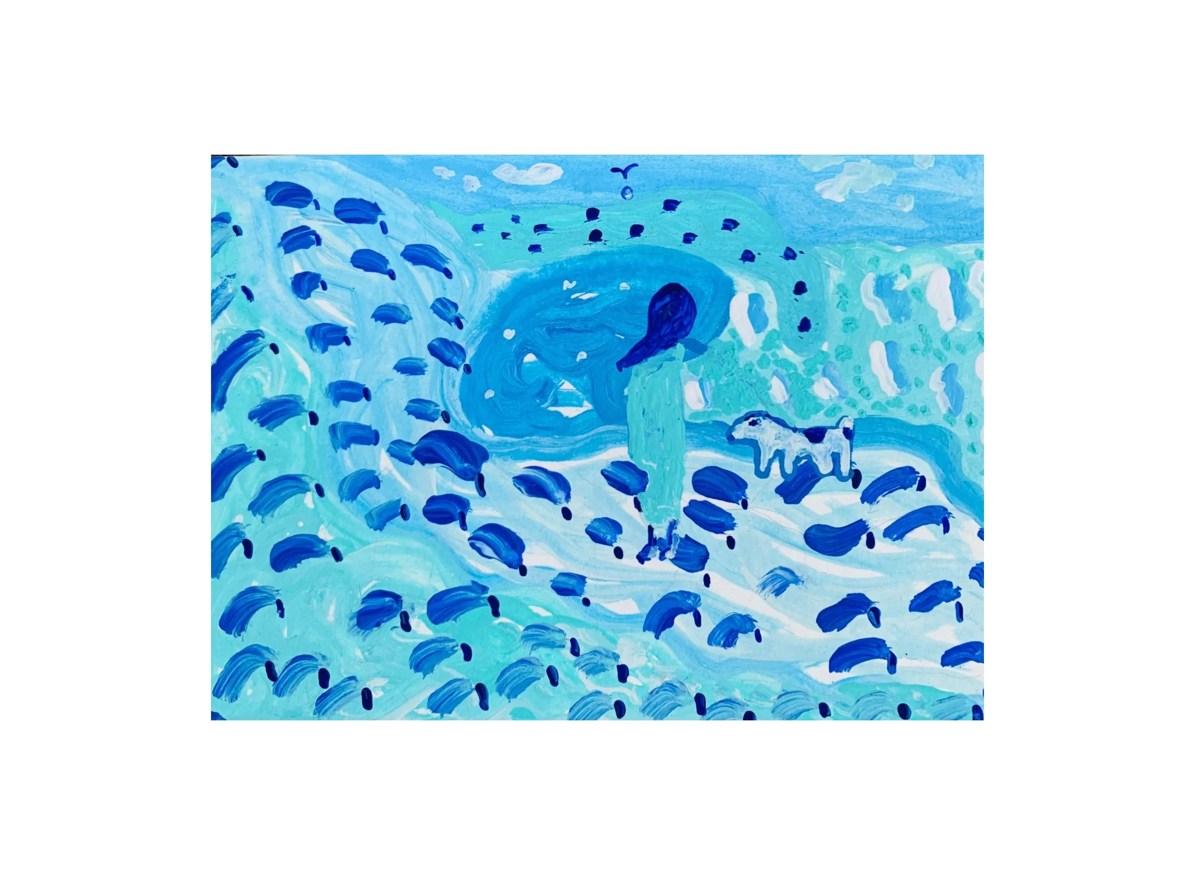  Kavanayén 01. You always. Río Orinoco. 2025  Gouache on paper 5.8 × 8.2 in 14.8 × 21 cm 