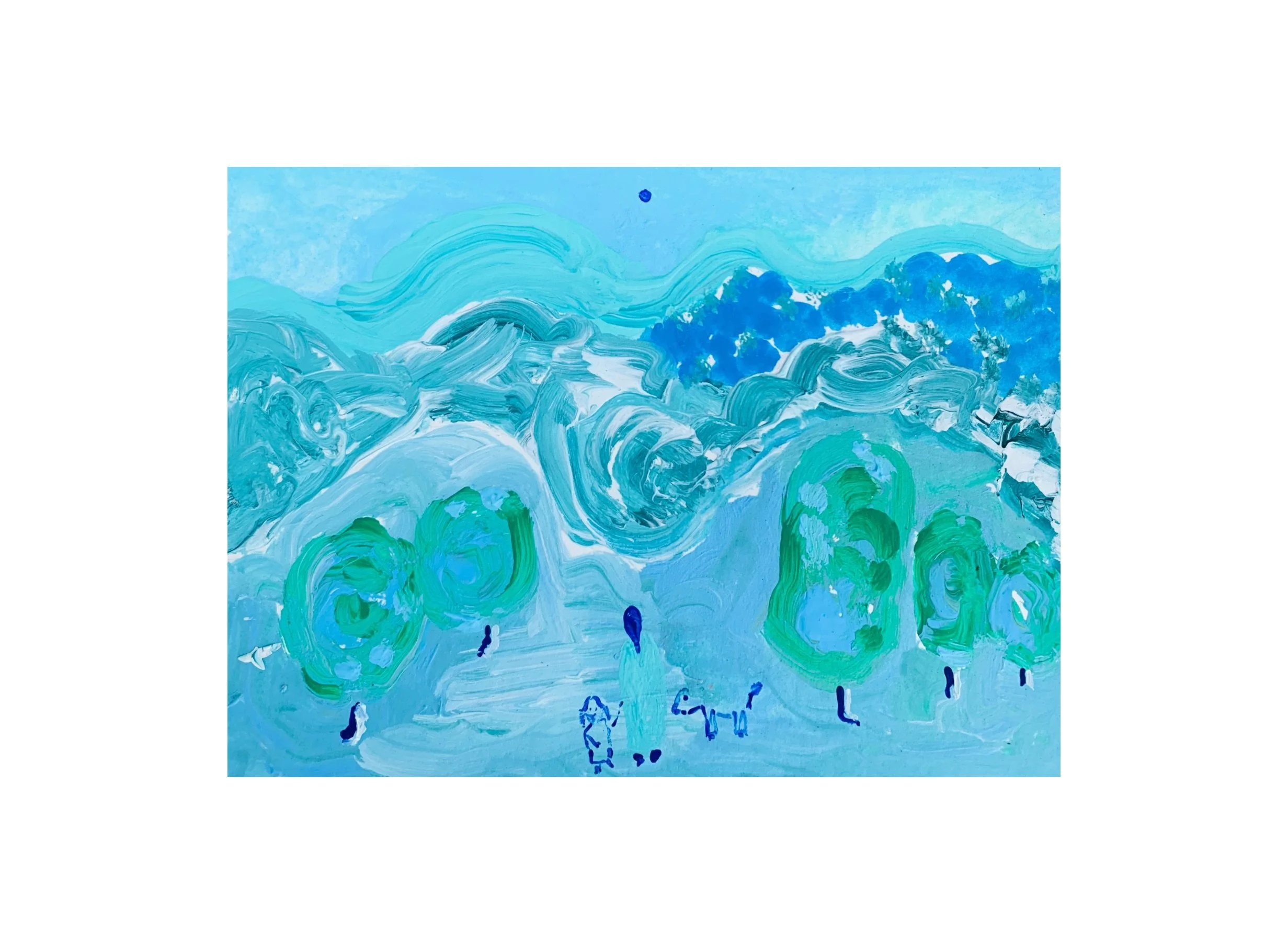  Kavanayén 01. Heaven on earth. Río Orinoco. 2025  Gouache on paper 5.8 × 8.2 in 14.8 × 21 cm 