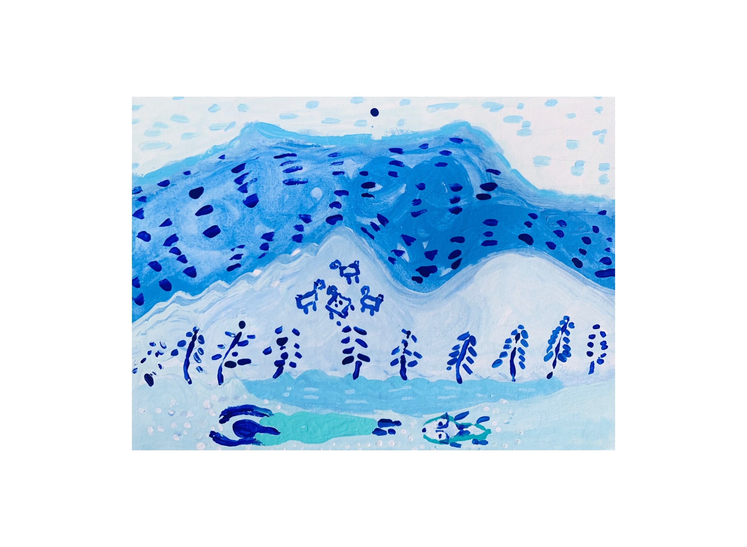  Kavanayén 01. Day dreaming. Río Orinoco. 2025  Gouache on paper 5.8 × 8.2 in 14.8 × 21 cm 