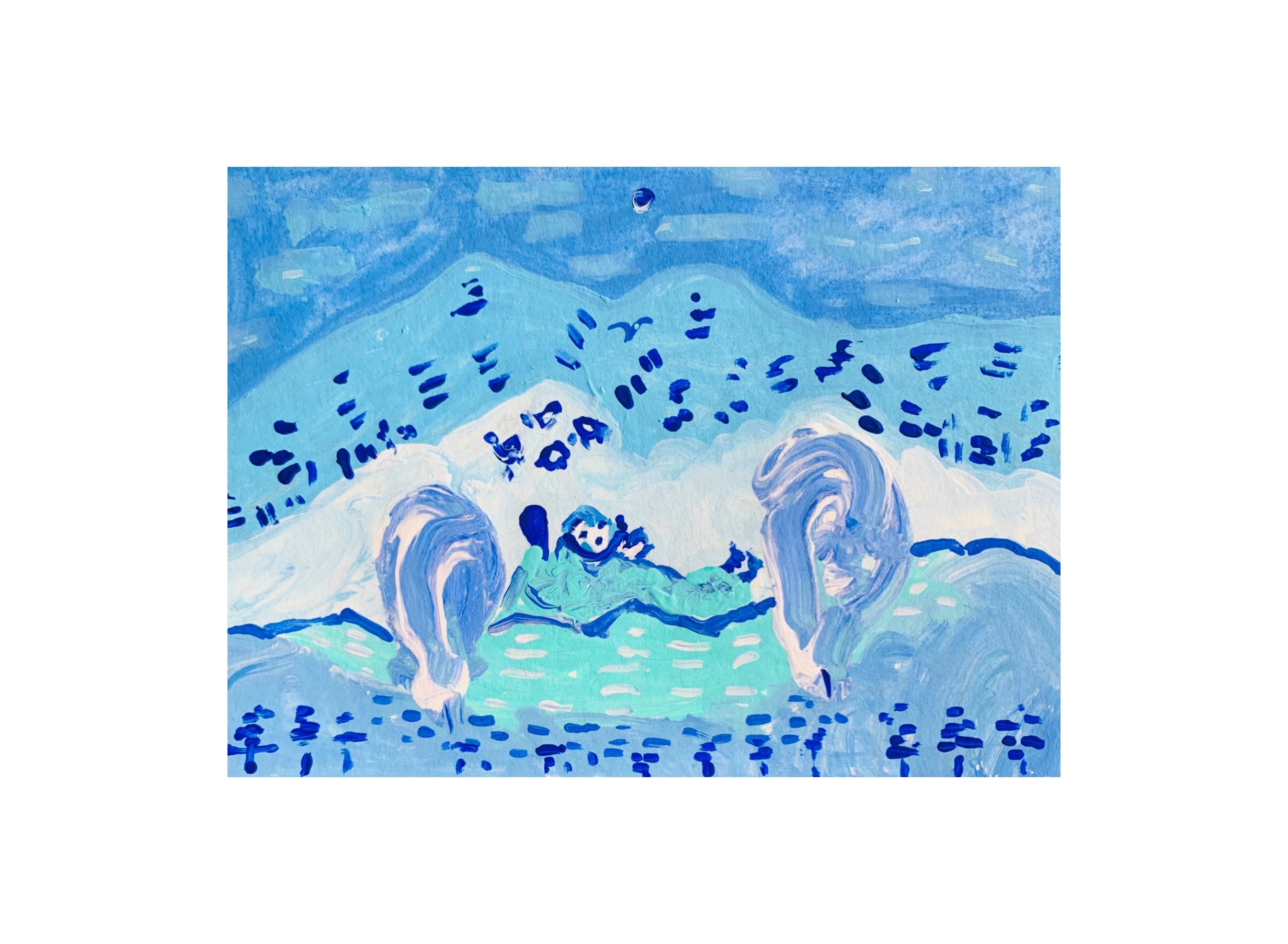  Kavanayén 01. Loving you. Río Orinoco. 2025  Gouache on paper 5.8 × 8.2 in 14.8 × 21 cm 