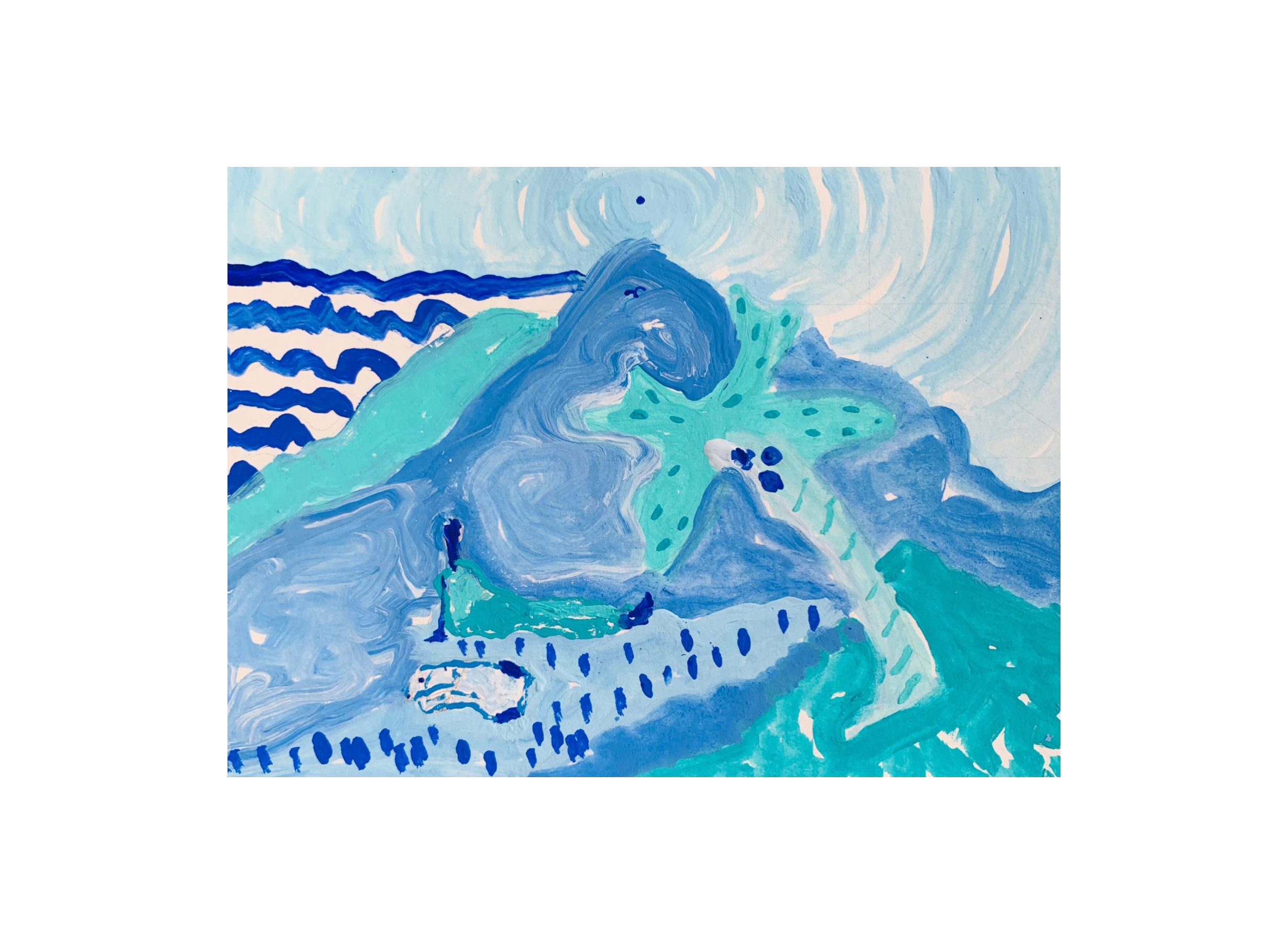  Kavanayén 01. Remembering. Río Orinoco. 2025  Gouache on paper 5.8 × 8.2 in 14.8 × 21 cm 