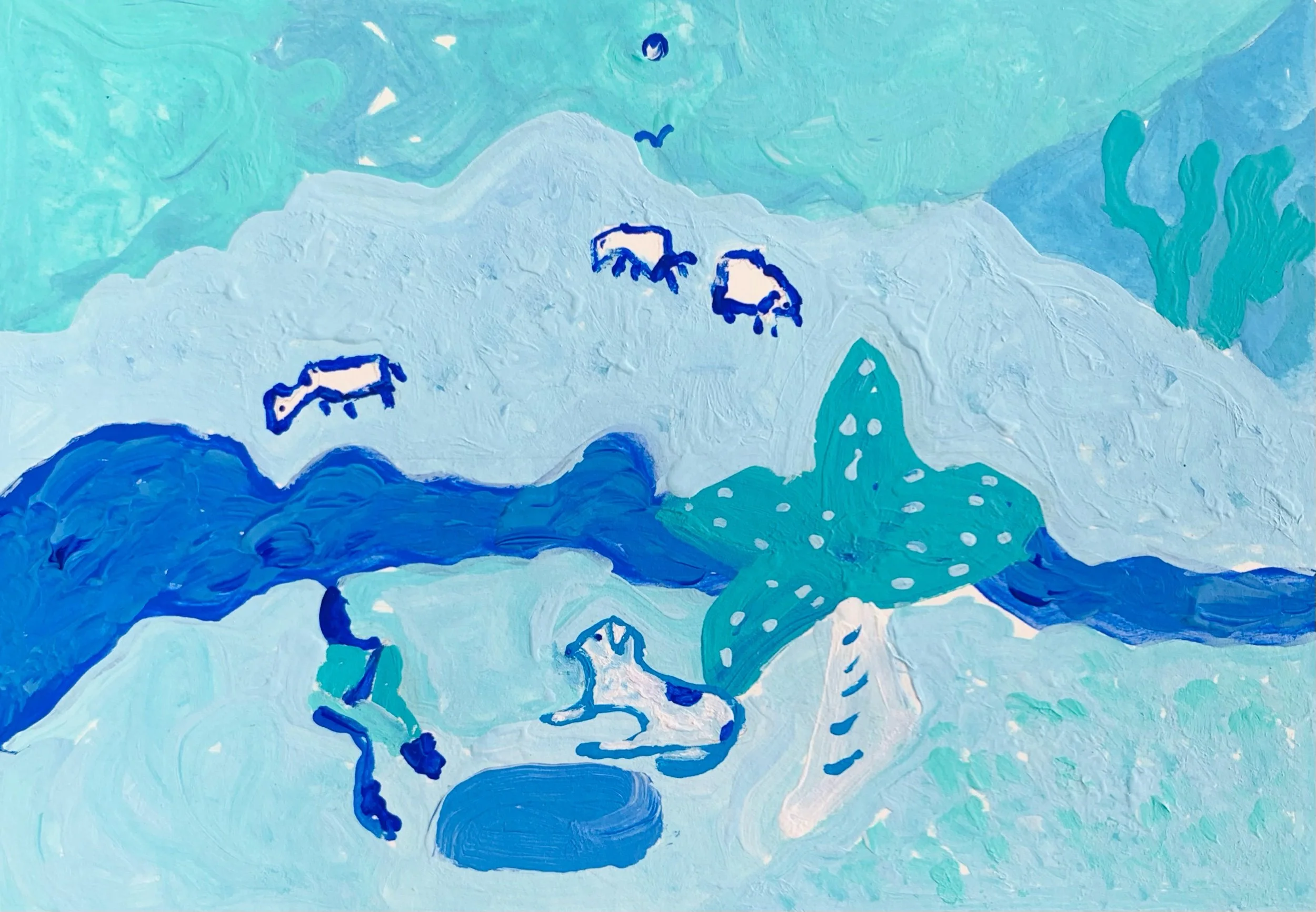  Kavanayén 01. Love. Río Orinoco. 2026  Gouache on paper 5.8 × 8.2 in 14.8 × 21 cm 