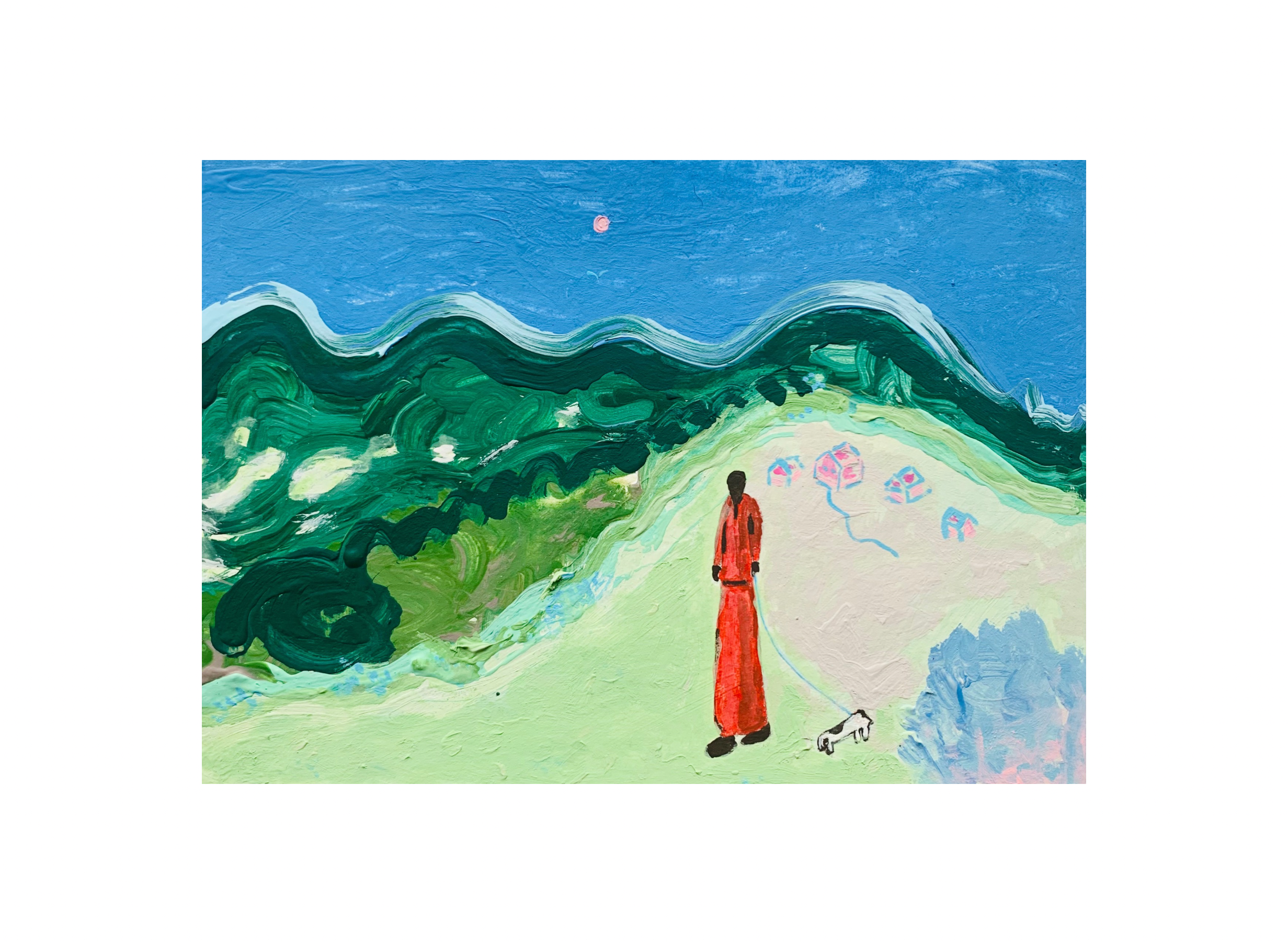  Kavanayén 01. Far away home. Río Orinoco. 2026  Gouache on paper 5.8 × 8.2 in 14.8 × 21&nbsp; 