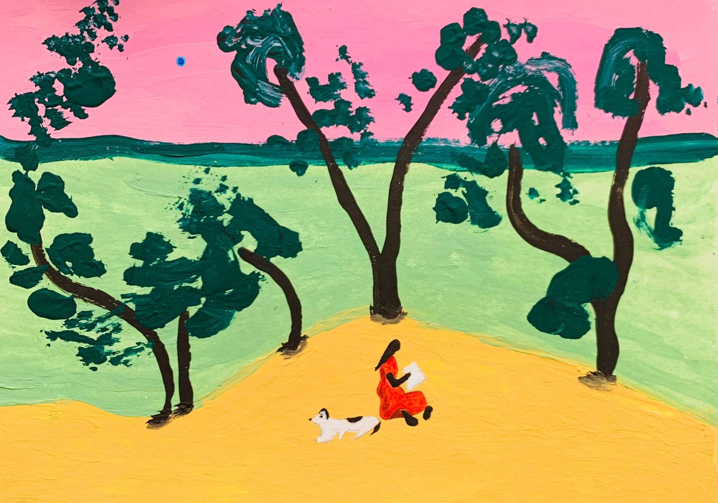  Kavanayén 06. Blank canvas. Río Orinoco. 2026  Gouache on paper 5.8 × 8.2 in 14.8 × 21 cm 