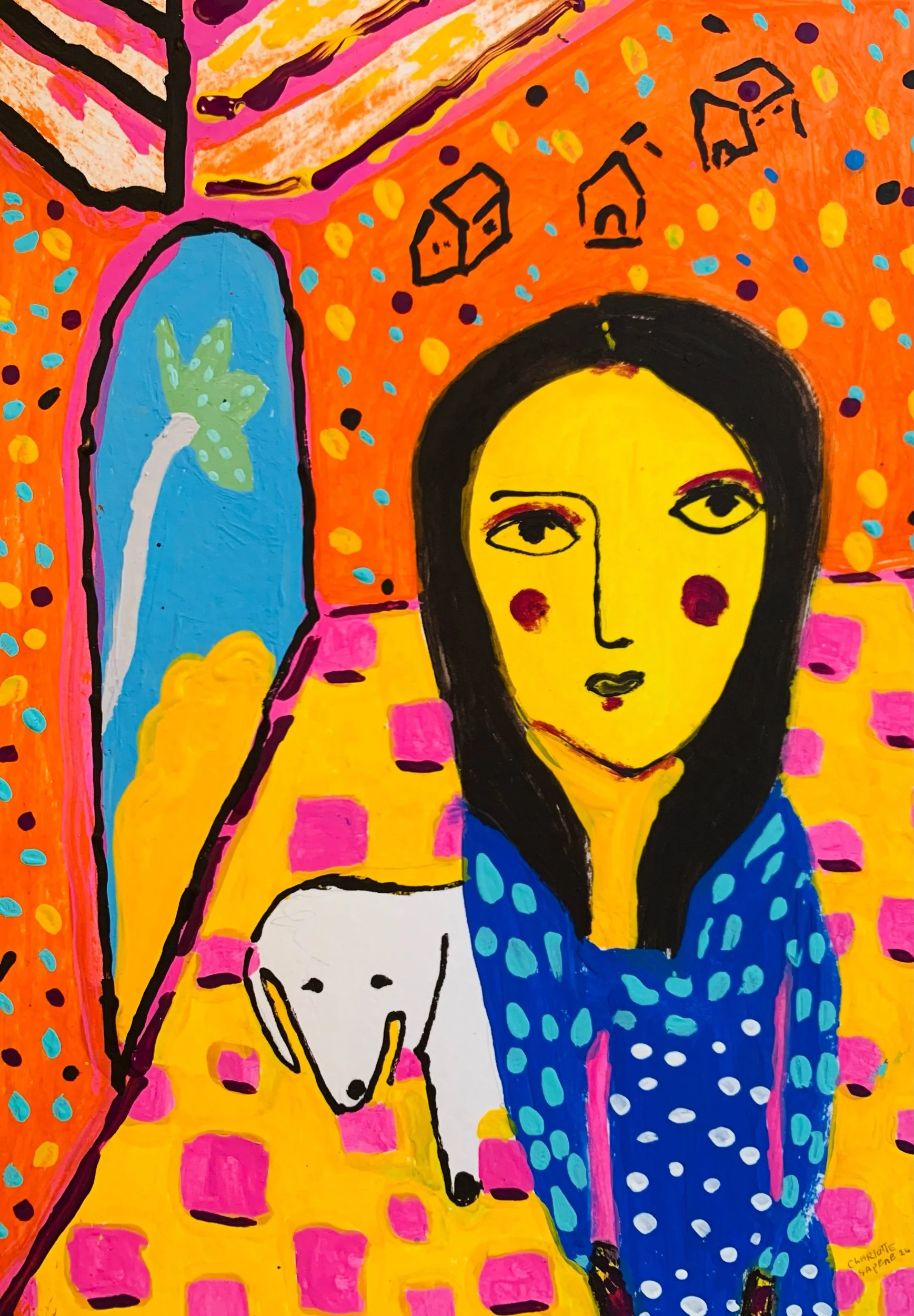  Kavanayén 07. Dreaming of our home. Río Orinoco. 2026  Gouache on paper 11.6 × 8.2 in 29.7 × 21 cm 