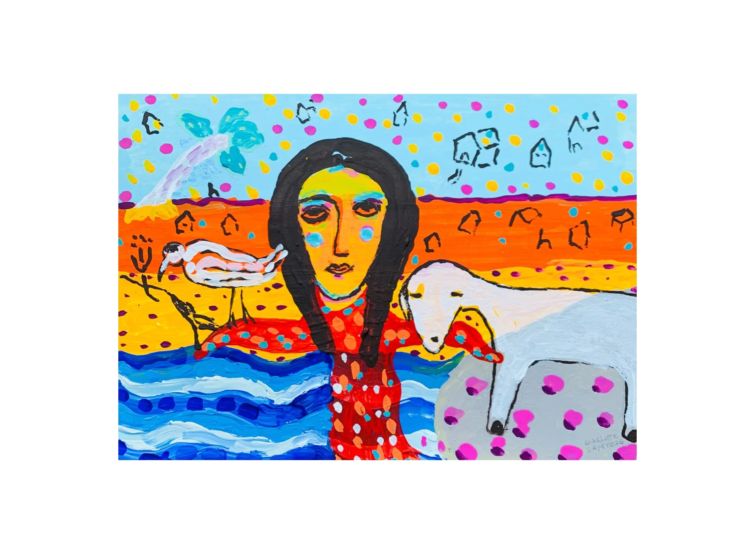  Kavanayén 07. Together looking for home. Río Orinoco. 2026  Gouache on paper 11.6 × 8.2 in 29.7 × 21 cm 