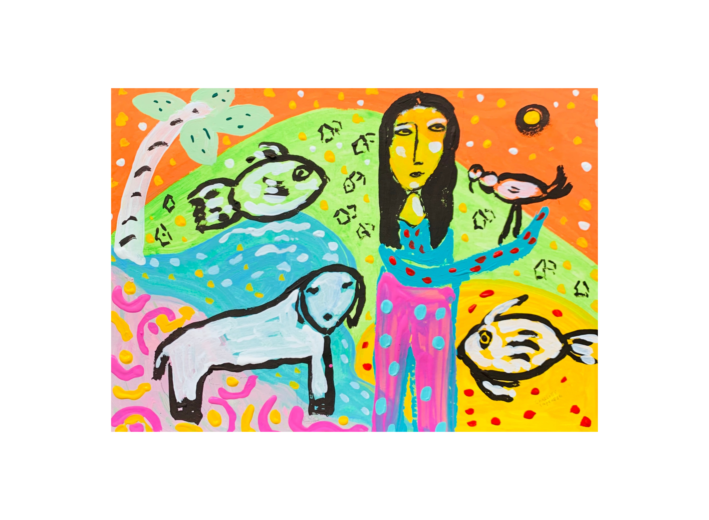  Kavanayén 07. Together under the sea. Río Orinoco. 2026  Gouache on paper 11.6 × 8.2 in 29.7 × 21 cm 