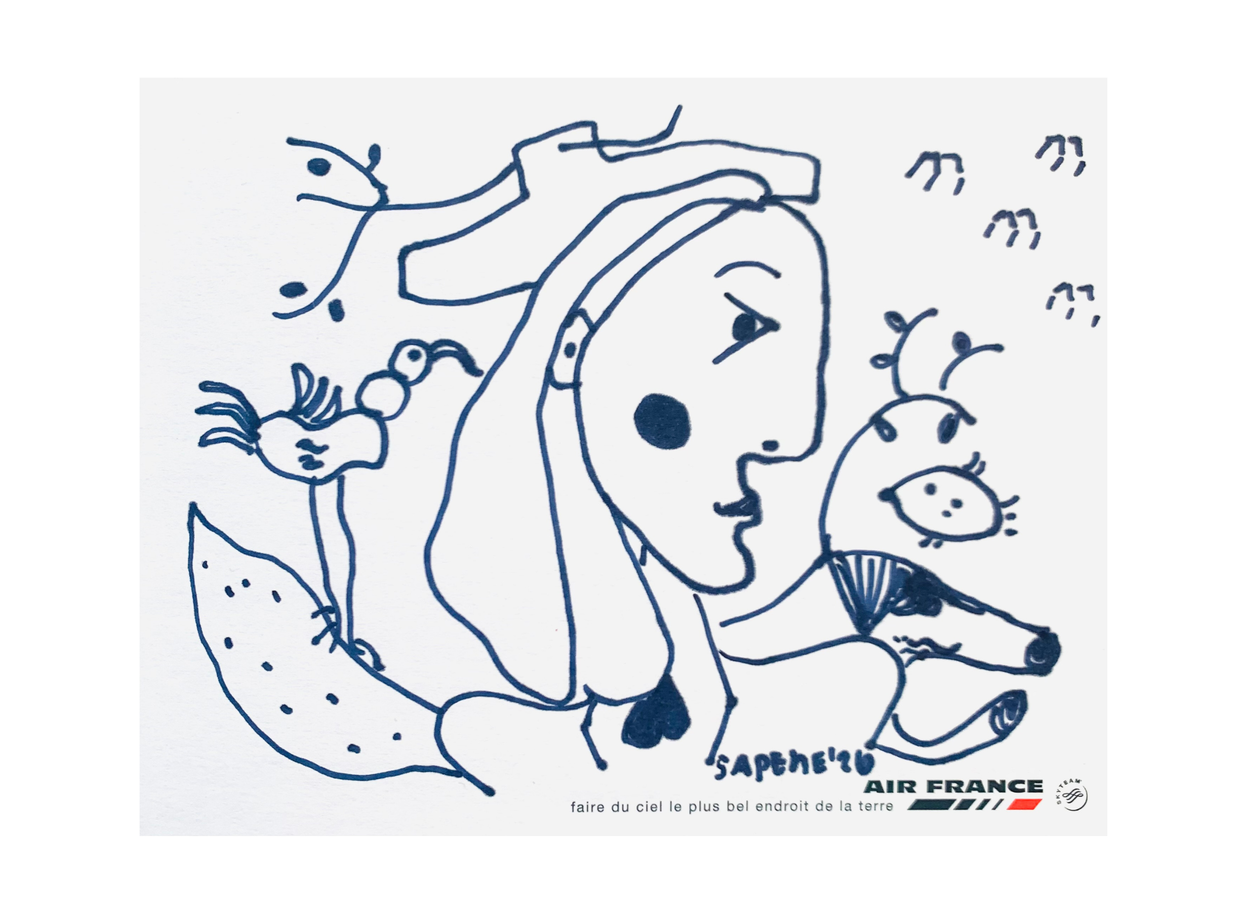  Kavanayén Sketch 02. 2026  ink on paper 6.5 × 5.2 in 13 × 16 cm 