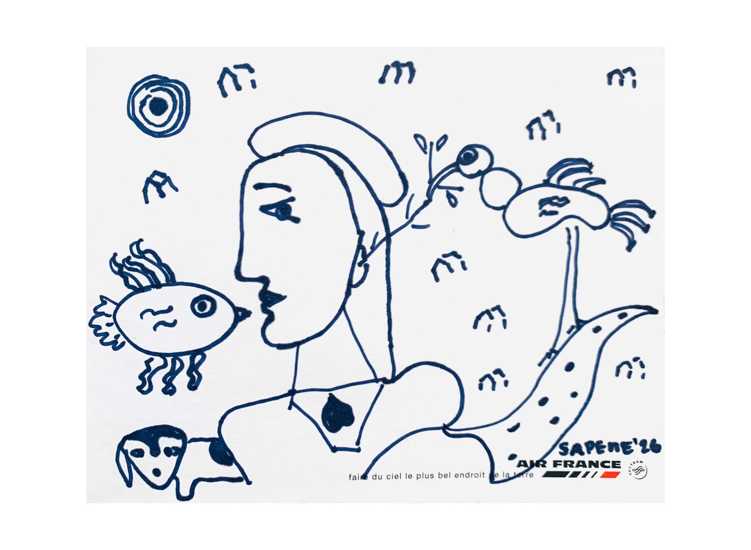  Kavanayén Sketch 01. 2026  ink on paper 6.5 × 5.2 in 13 × 16 cm 