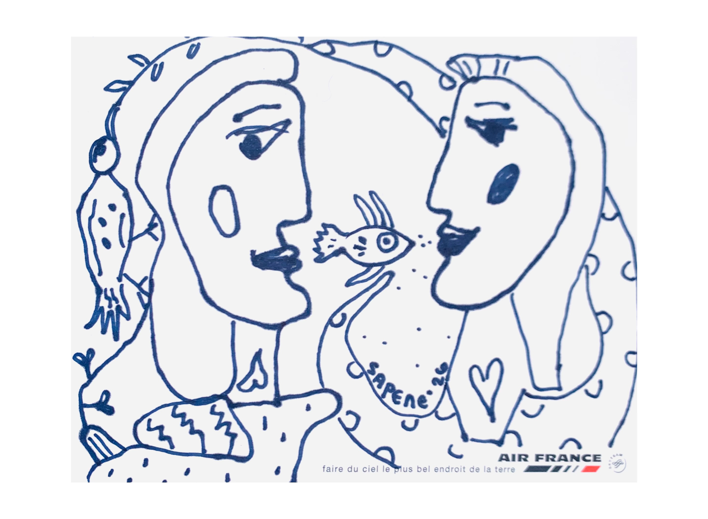  Kavanayén Sketch 04. 2026  ink on paper 6.5 × 5.2 in 13 × 16 cm 