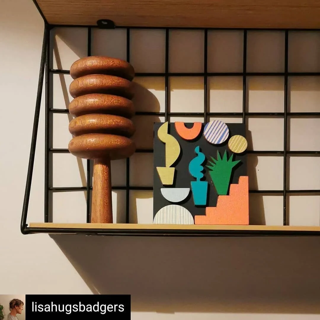 Loved this photo of one of my panels in its beautiful new home