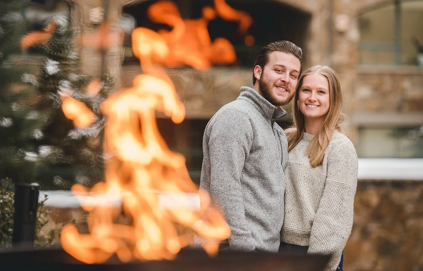 A warm fire to be by