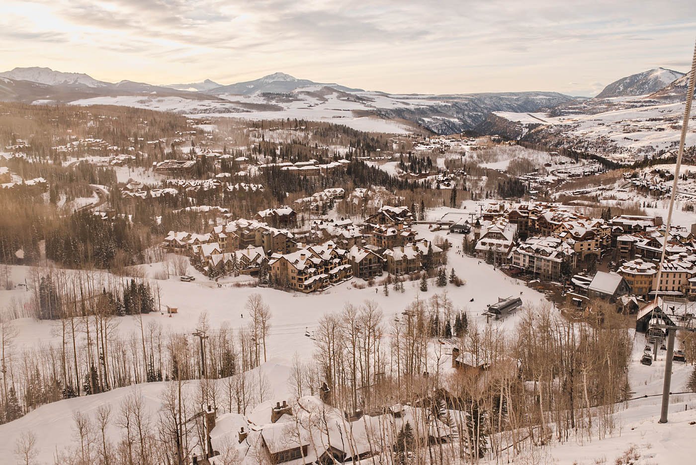 Mountain Village on the day of the proposal