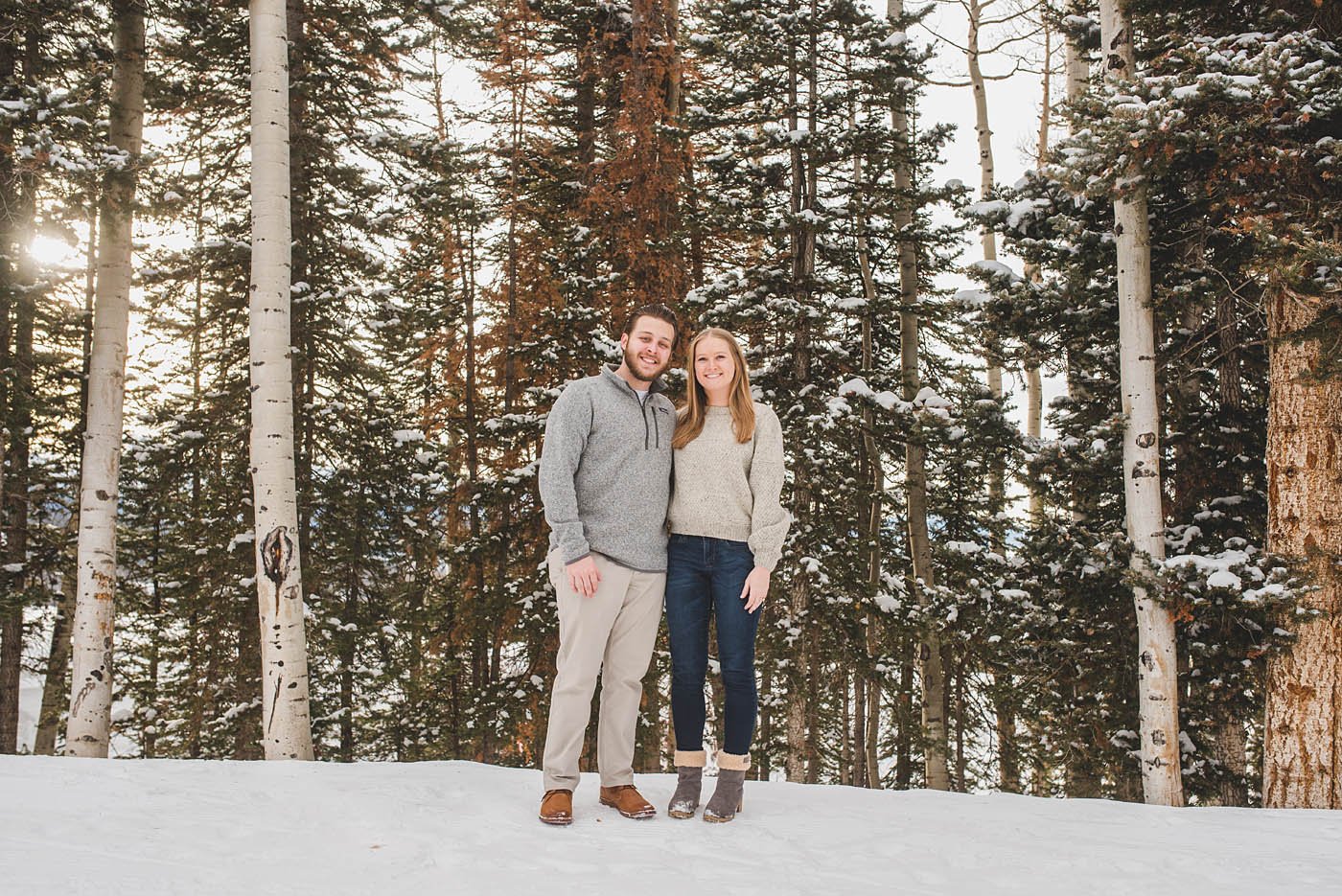 Posing in the trees