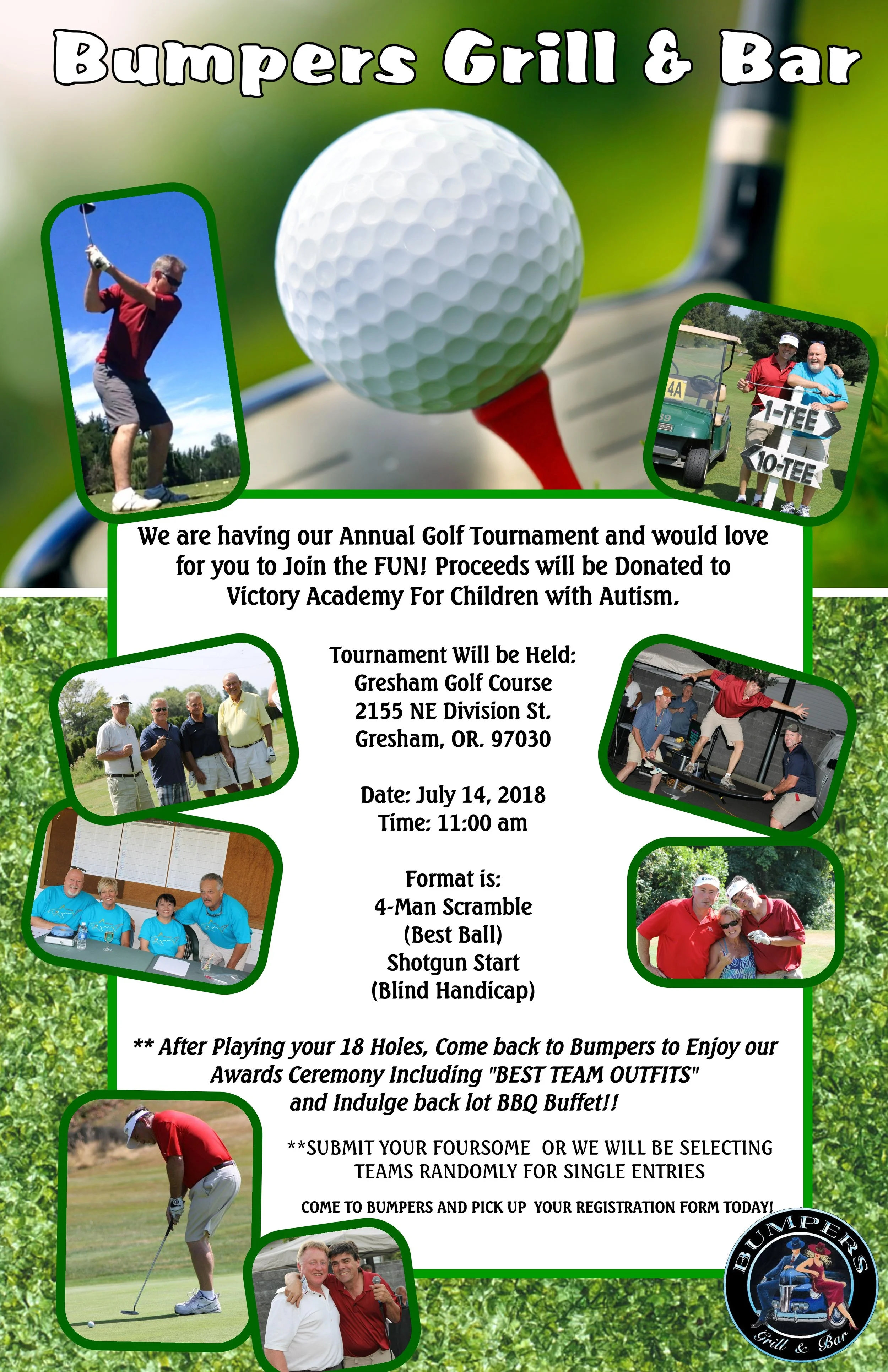 Bumpers 2nd Annual Golf Tournament