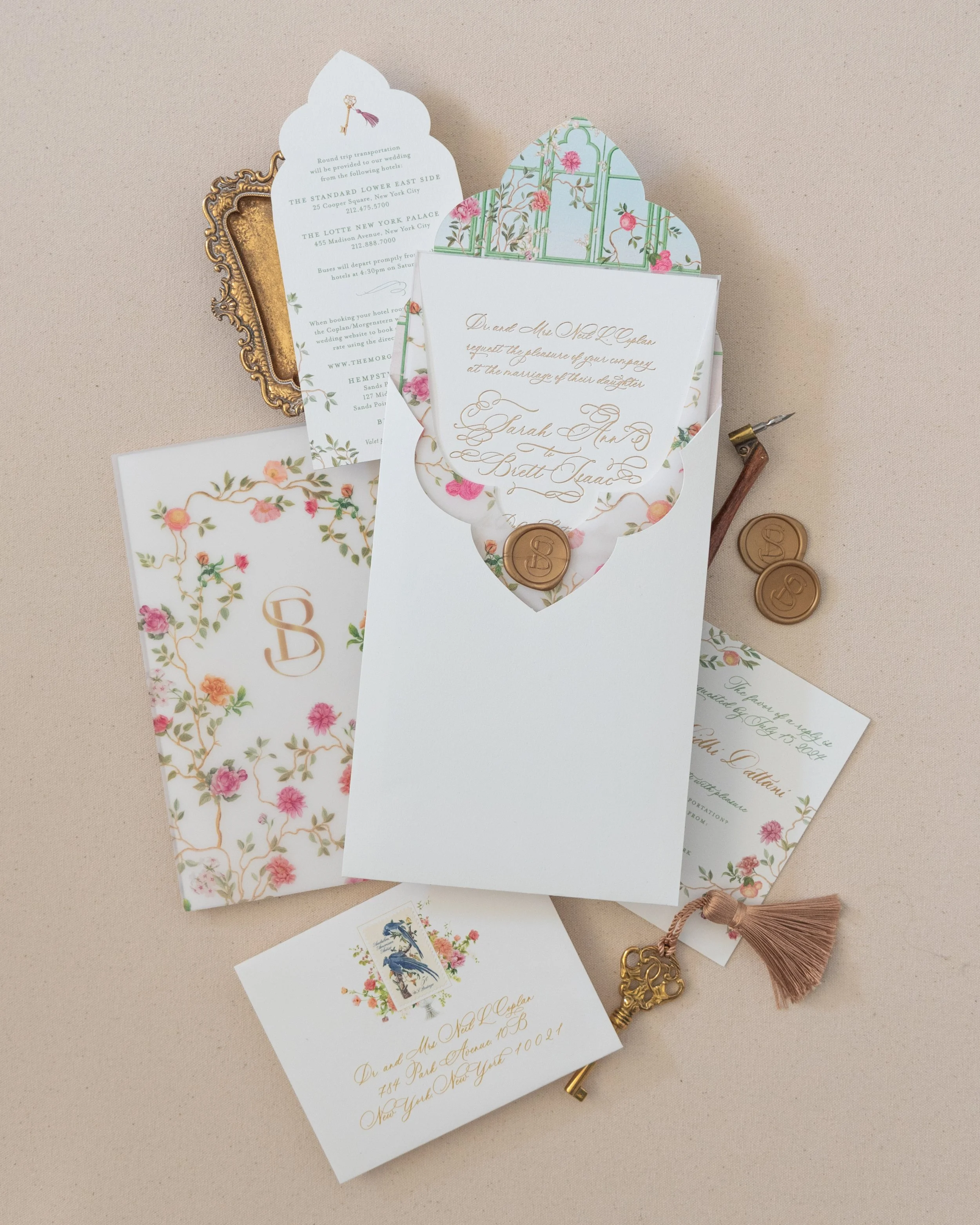 floral-watercolor-custom-wedding-invite-suite-custom-envelope-fancy-shape-arch-vidhi-dattani-designs.jpg