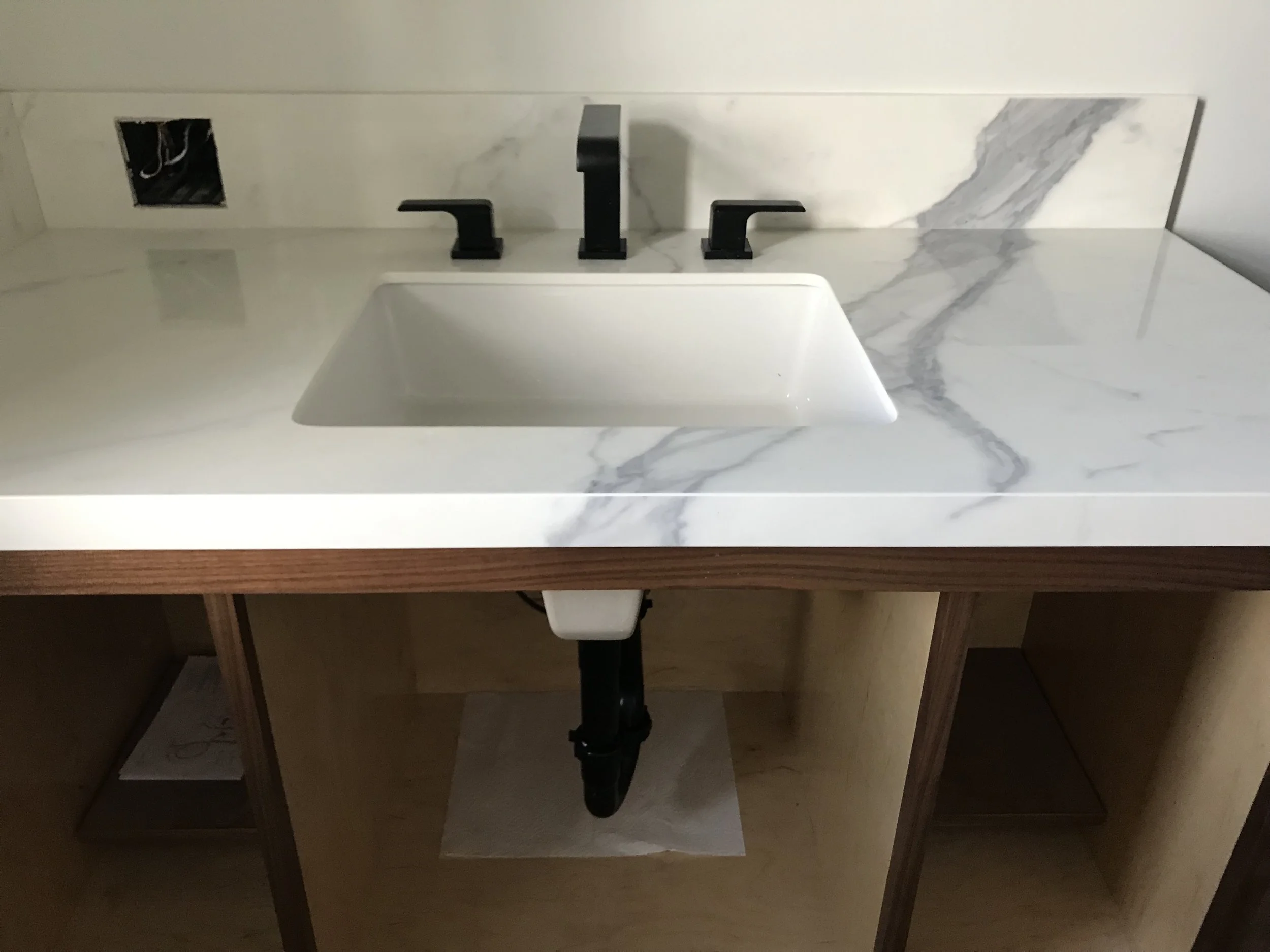 Master Bathroom - Vanity installed