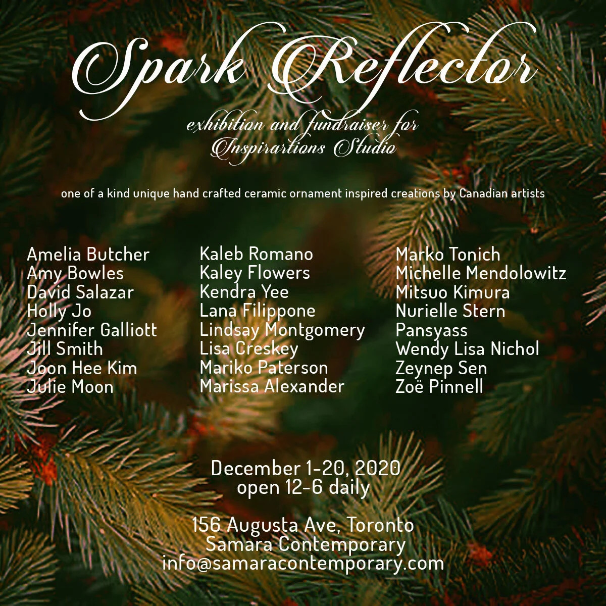 Samara Contemporary fundraiser for Inspirations!