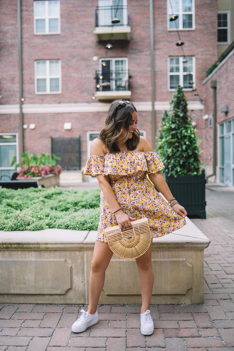 3 WAYS TO ROCK TENNIS SHOES WITH DRESSES — ALL