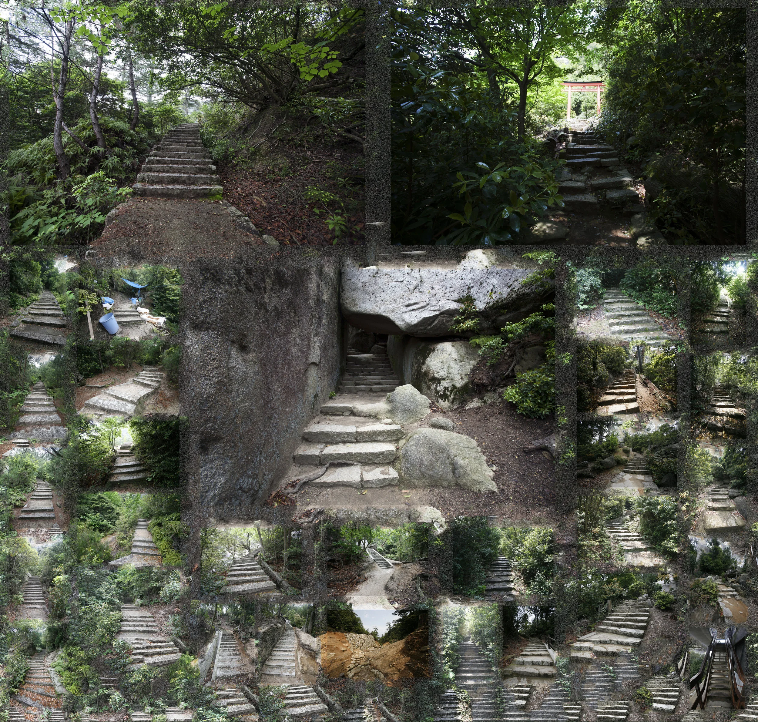 Stairs up Misensan - Miyajima Island - Japan