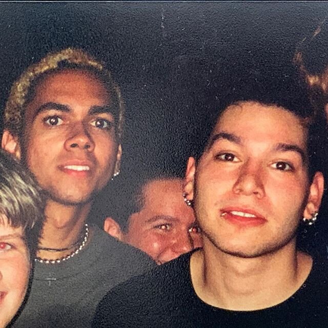 Carly and I were going through old photos and came across this flashback pic to one of the first punk rock shows that I attended. MxPx concert. That&rsquo;s the lead singer, Mike Herrera.
&bull;
#tbt #mxpx @mxpxpx @mikeherreratd #magnifiedplaid #m.p.