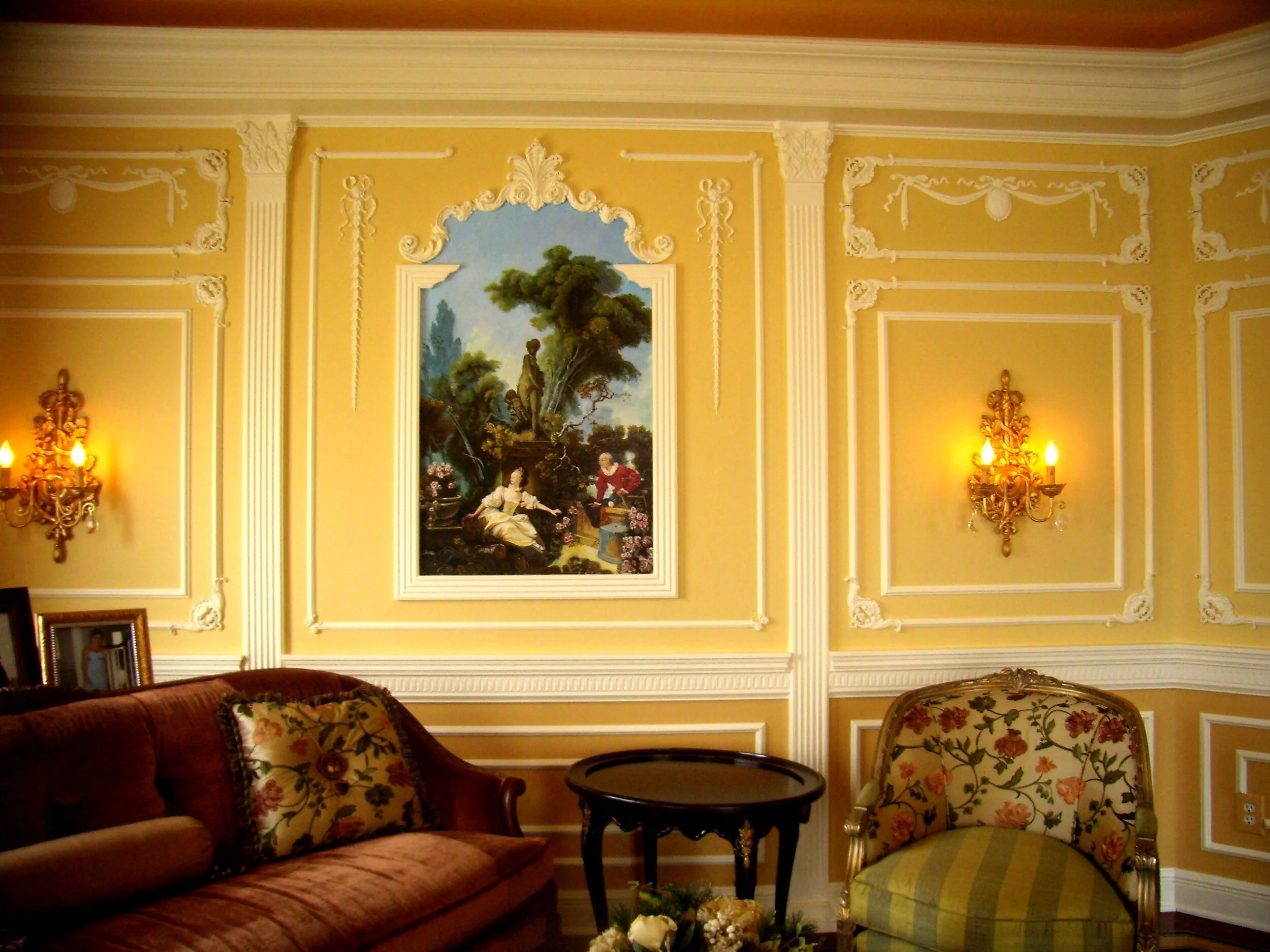 4. Fragonard in progress installed in molding.jpg