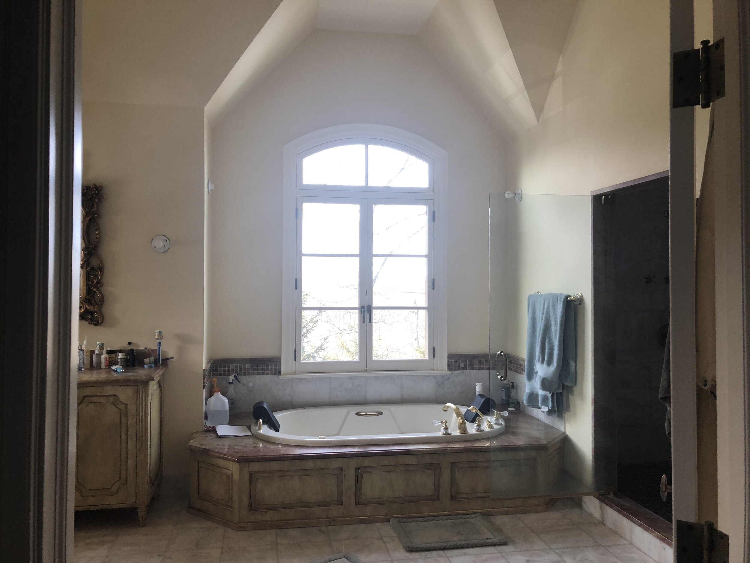 2. Before view of tub and windows. - Copy.JPG
