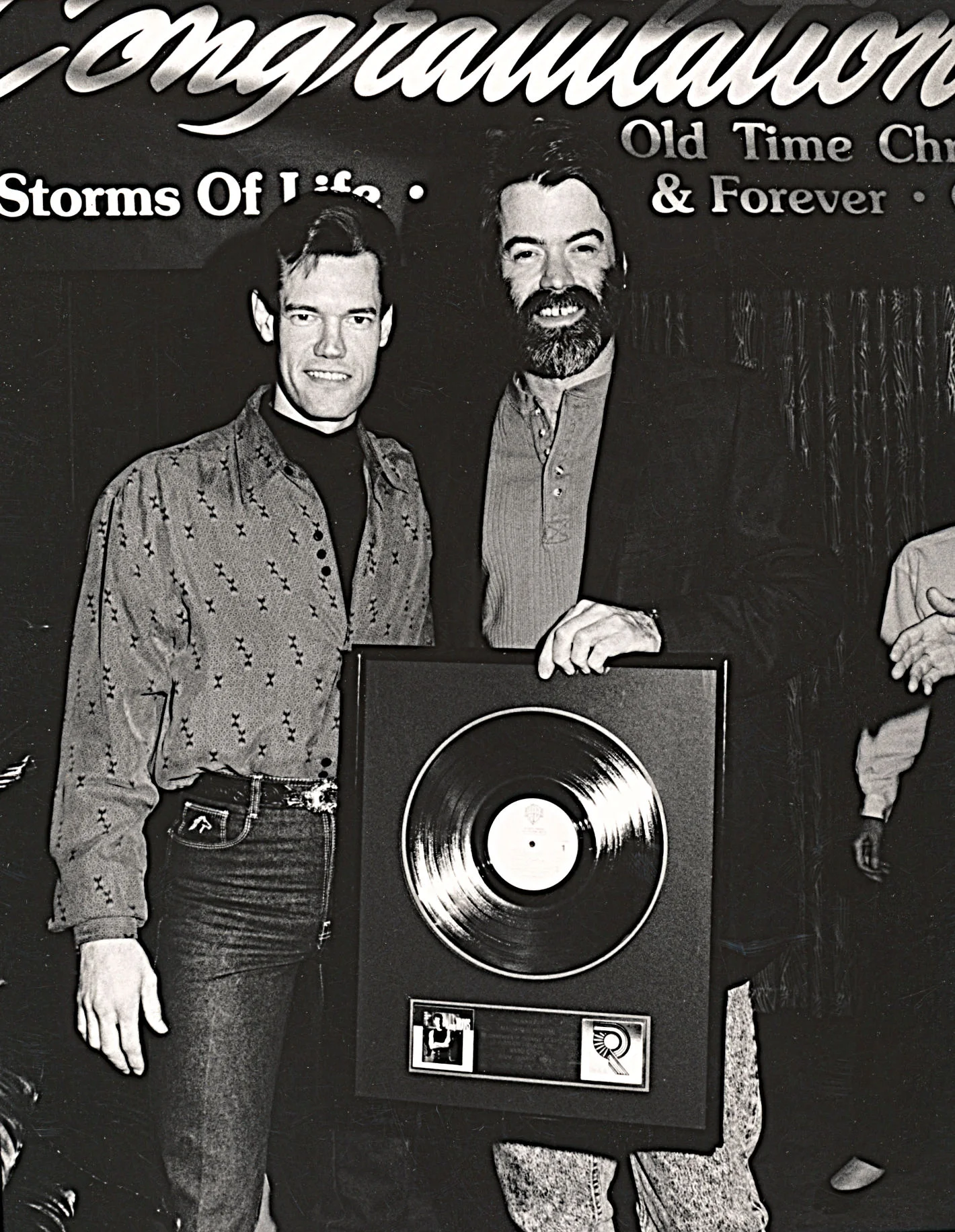 A gold record from Randy Travis, 1989.