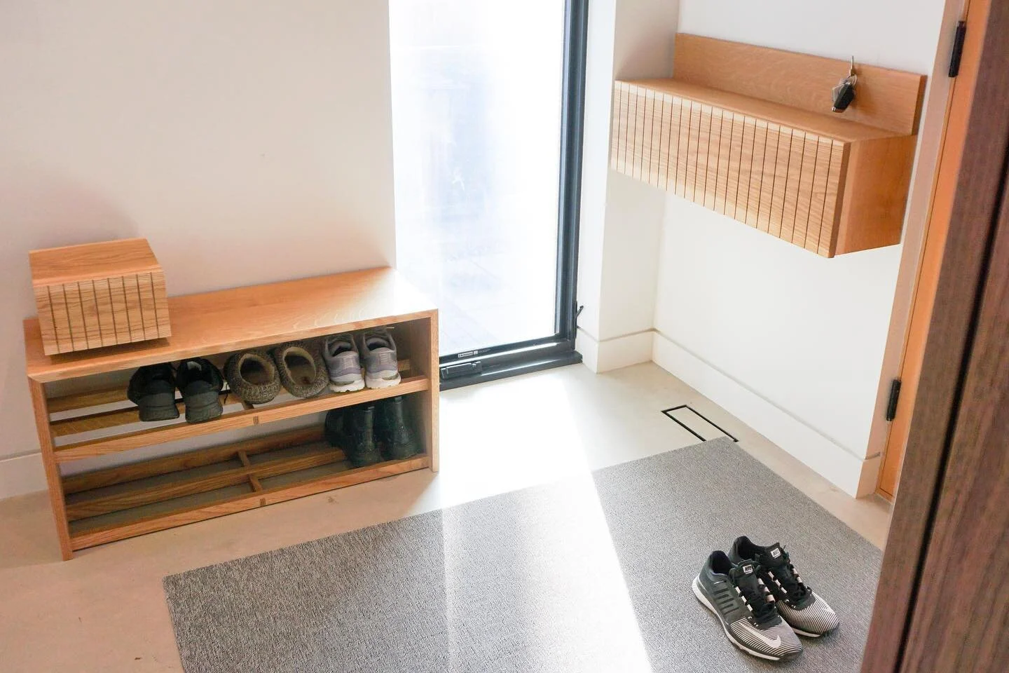 Making a home often requires learning how you live in it. This perfect entryway pair provide a warm welcome to visitors and an entry with ease, custom built for the space. 

#woodchipwerks #madebyhand #madeintoronto #customfurniture #handcrafted #tor