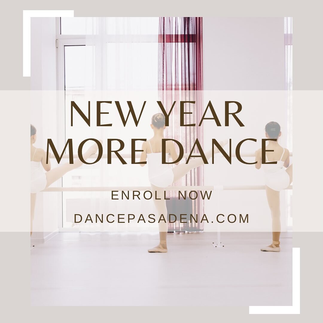 Spring Session starts TODAY!
Join us from Monday, January 8th, for a fresh start to the year with new dance opportunities. Enroll now and reserve your spot in class. Dancepasadena.com/dcpclasses