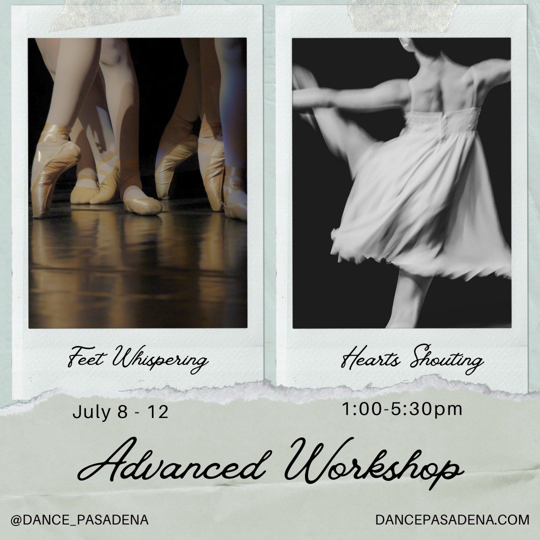 Advanced summer dance workshop from July 8-12

Workshop will be open for all dancers Ages 12-19yo as well (4yr+ experience).
Daily classes will include Classical Ballet Technique, Pointe, Variations, Contemporary Technique, Pilates, and jazz. Early B