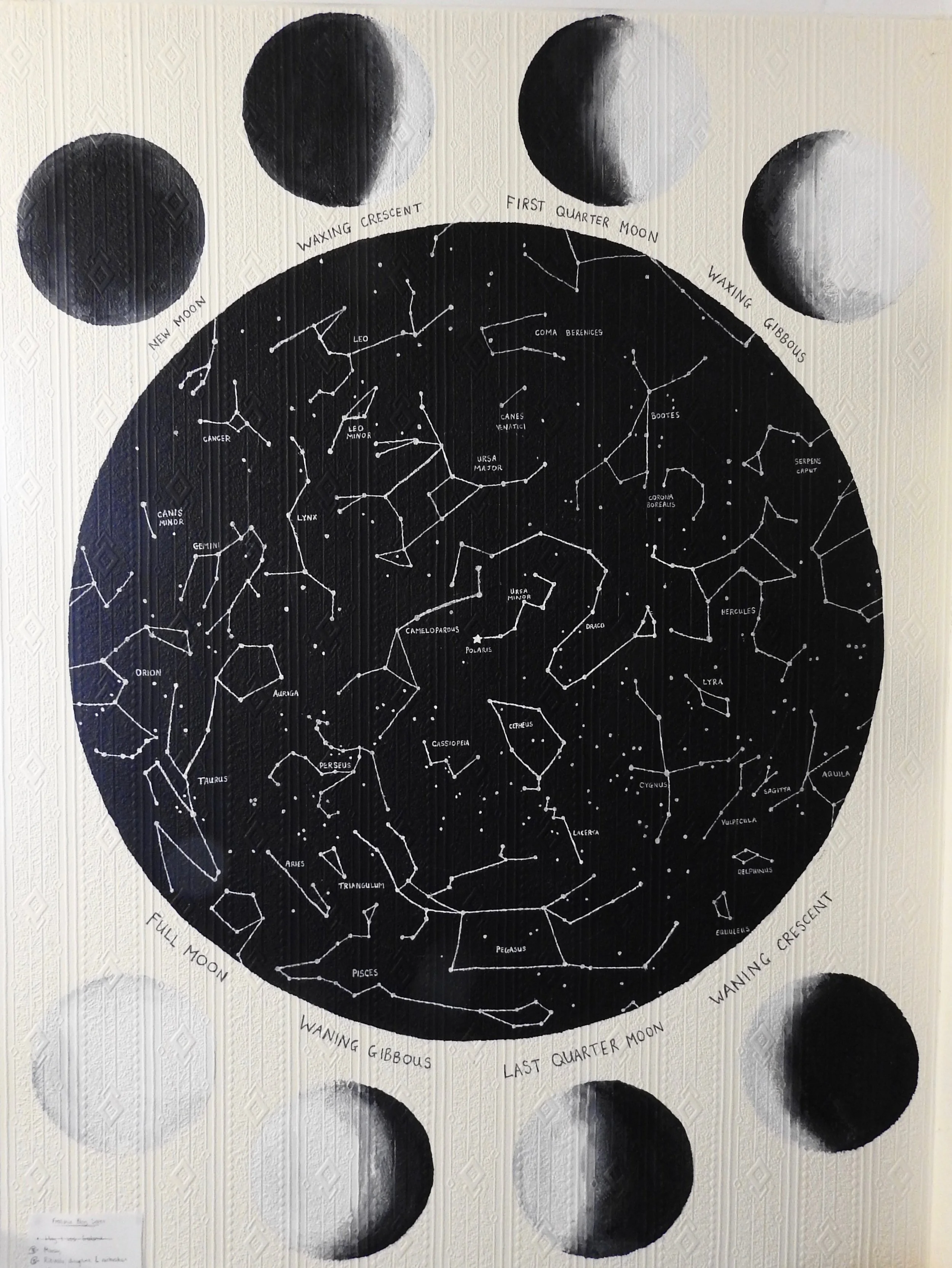 The Dark Skies inspired mural I painted on my studio wall!