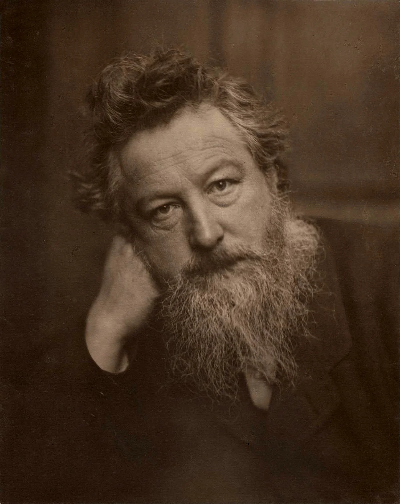 William Morris by Sir Emery Walker, 19 January 1889 © National Portrait Gallery, London